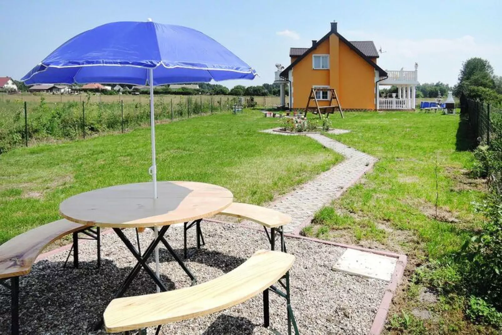 Holiday Home in Nowe Warpno Oranges Haus-Gardens summer