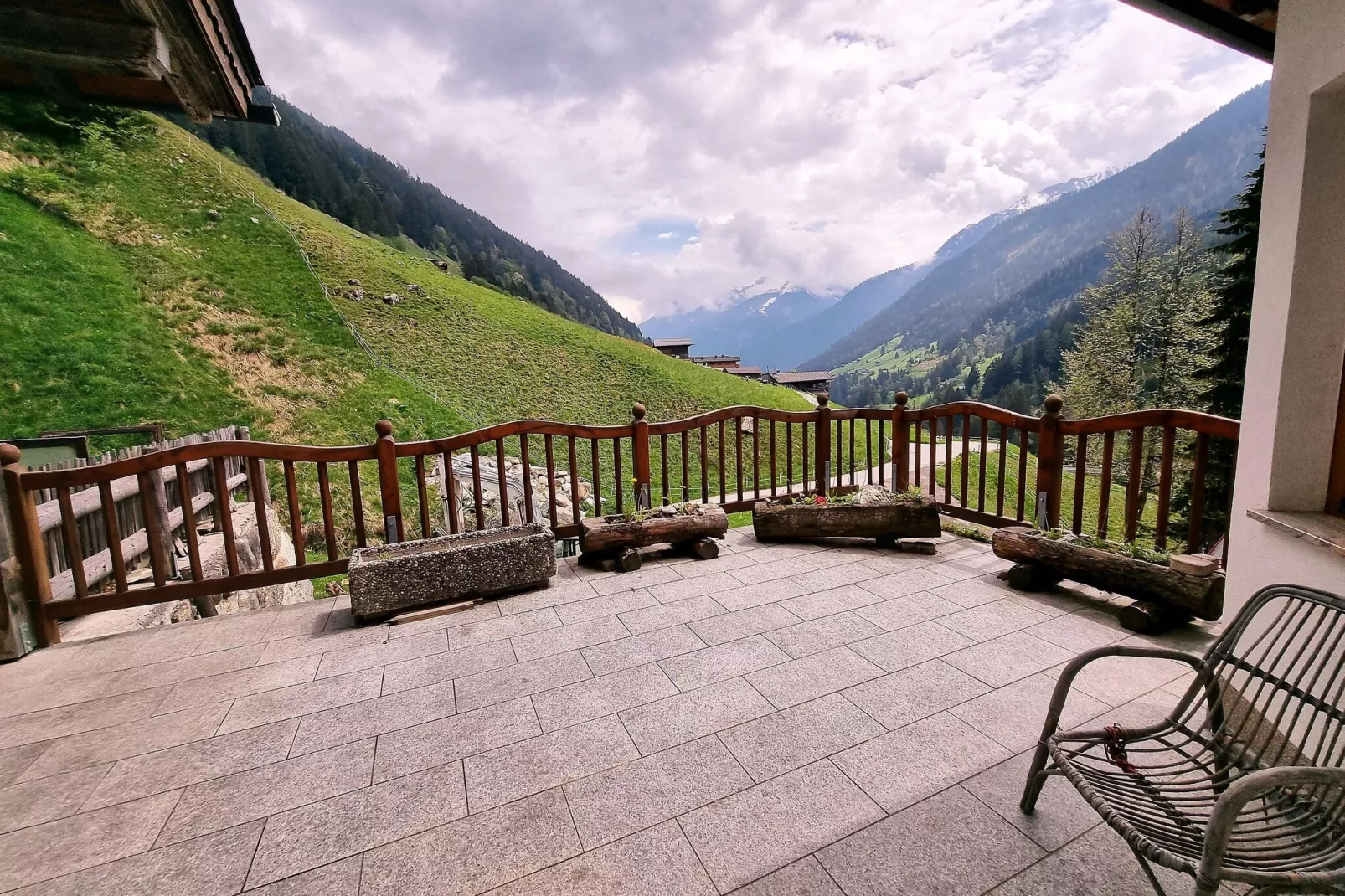 Ferienhaus Enstal-Terrace balcony