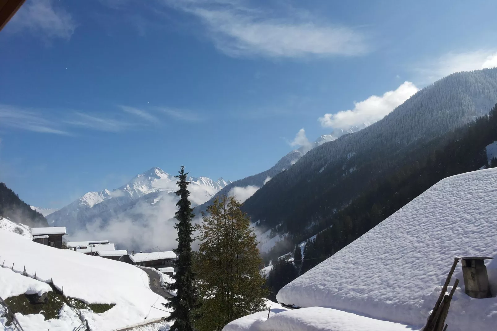 Ferienhaus Enstal-View winter
