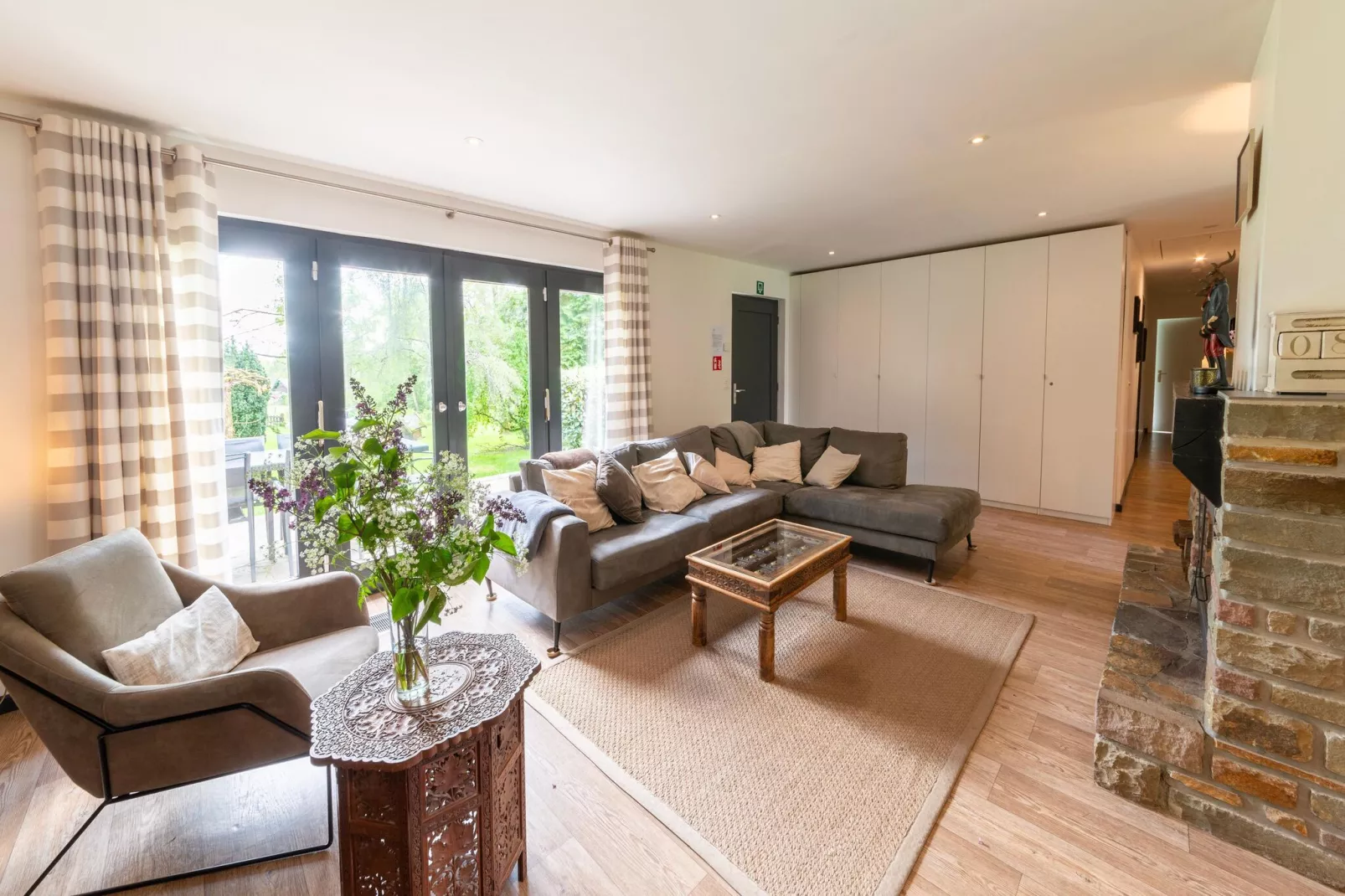 La maison du fagnard-Living room