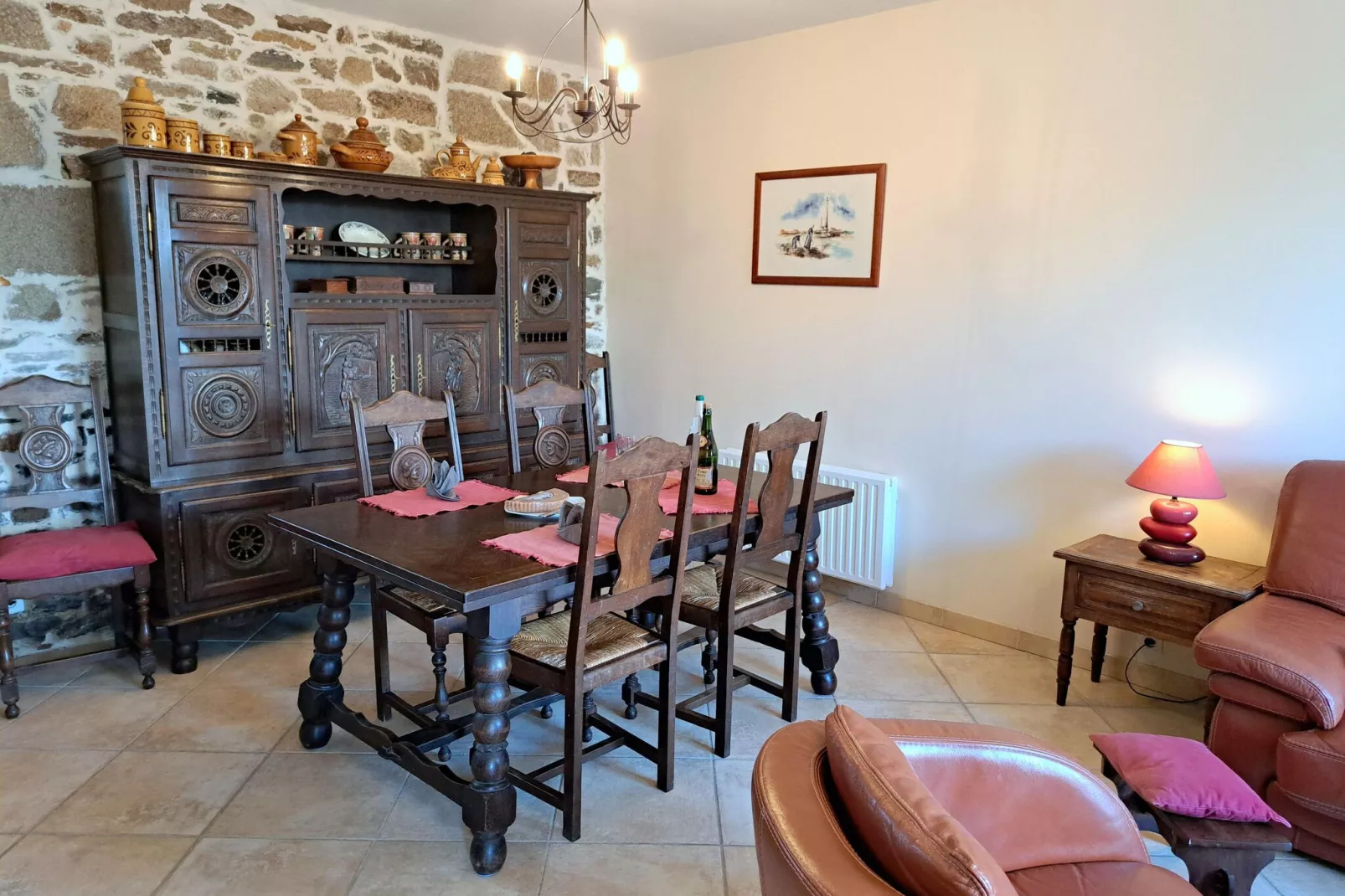 Steinhaus in unmitelbarer Meernähe Lannilis-Dining room