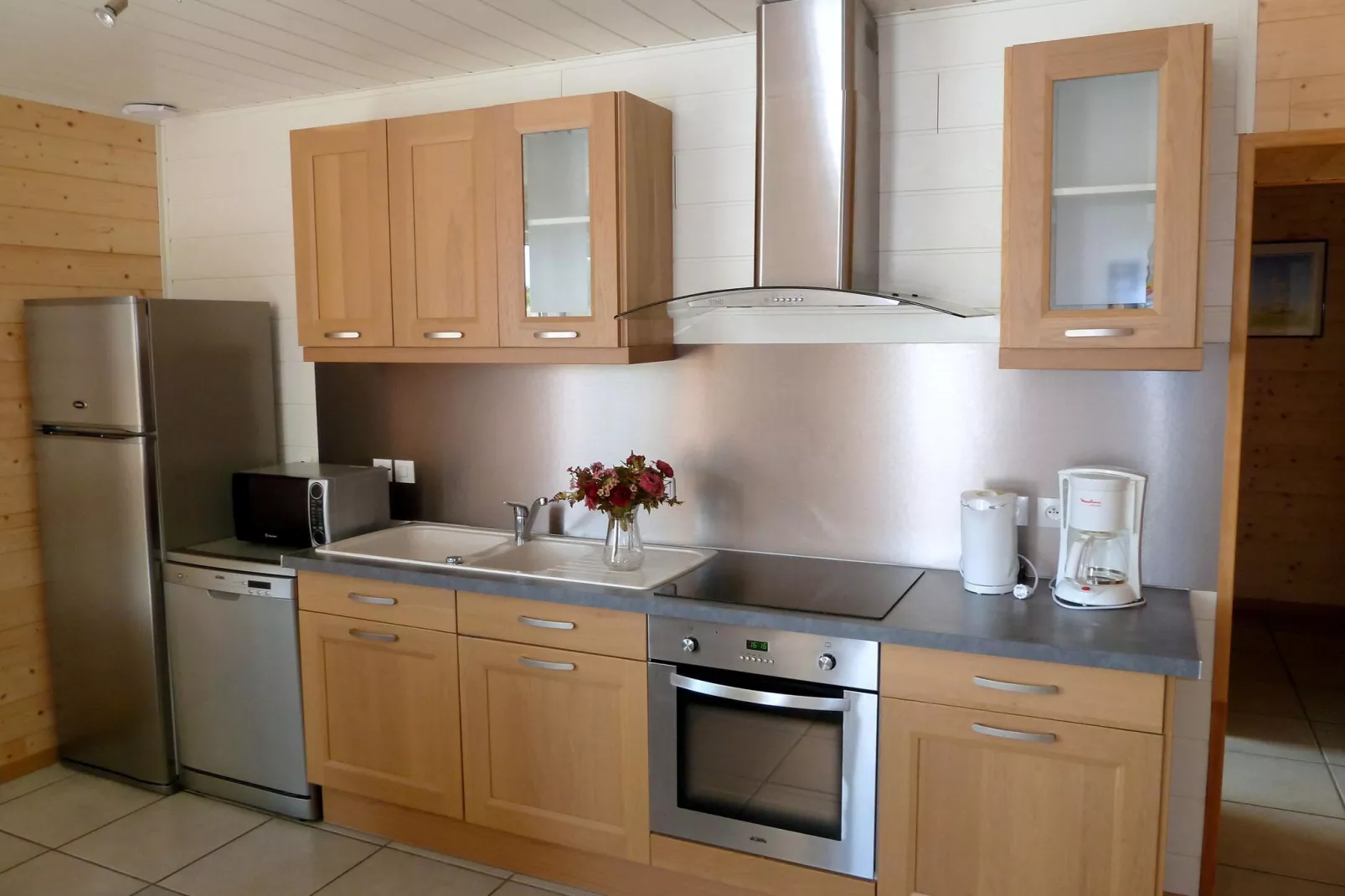 Ferienhaus mit teils Meerblick Cléder-Küche