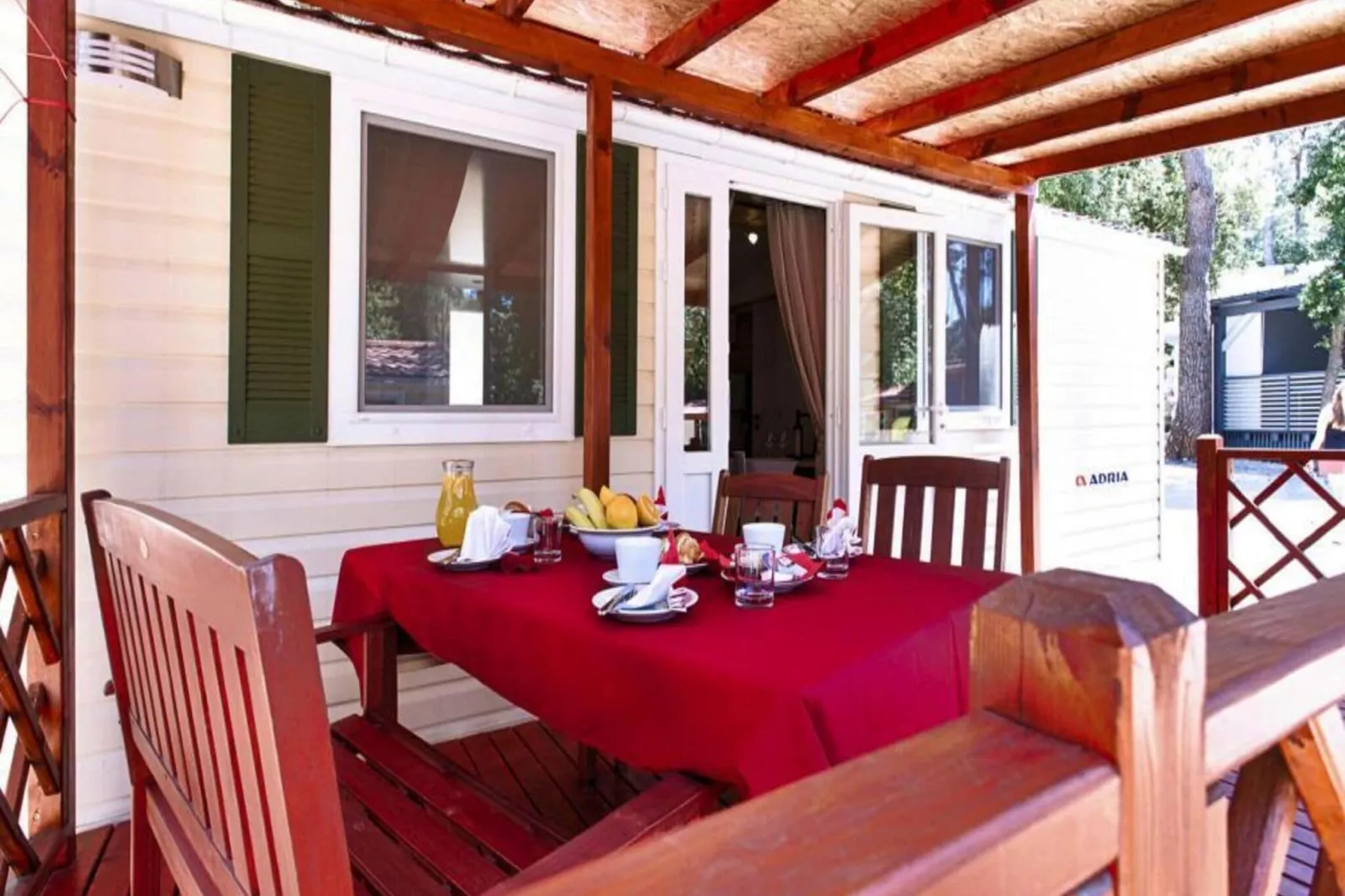 Mobile Homes in Camping Park Soline - Biograd - Type Dalmatia Plus-Terrace balcony