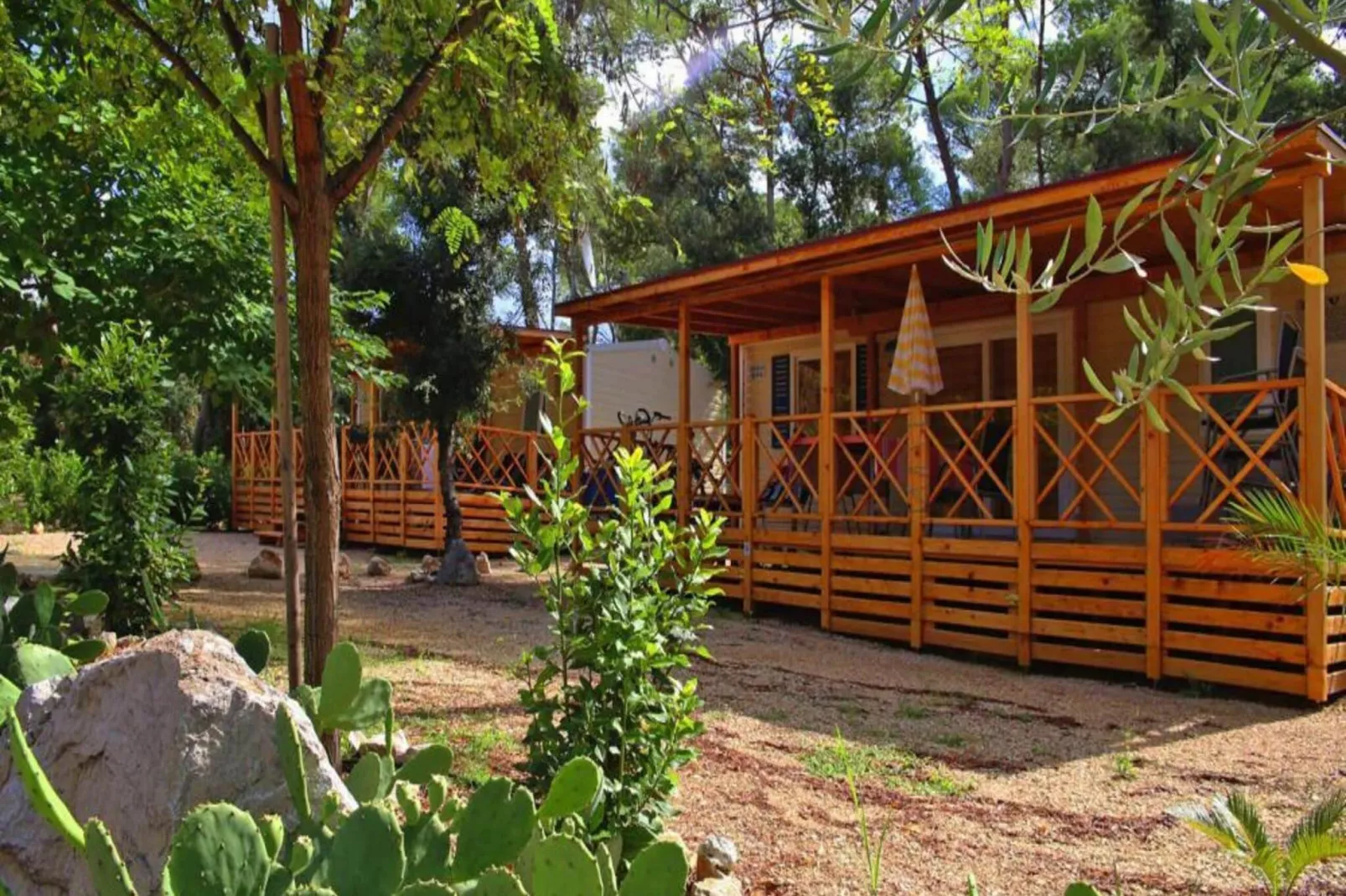 Mobile Homes in Camping Park Soline - Biograd - Type Dalmatia Plus-Gardens summer
