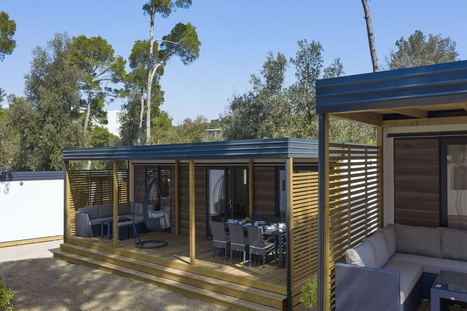 Mobile Homes in Camping Park Soline - Biograd - Type Glamping Family Deluxe-Exterior summer