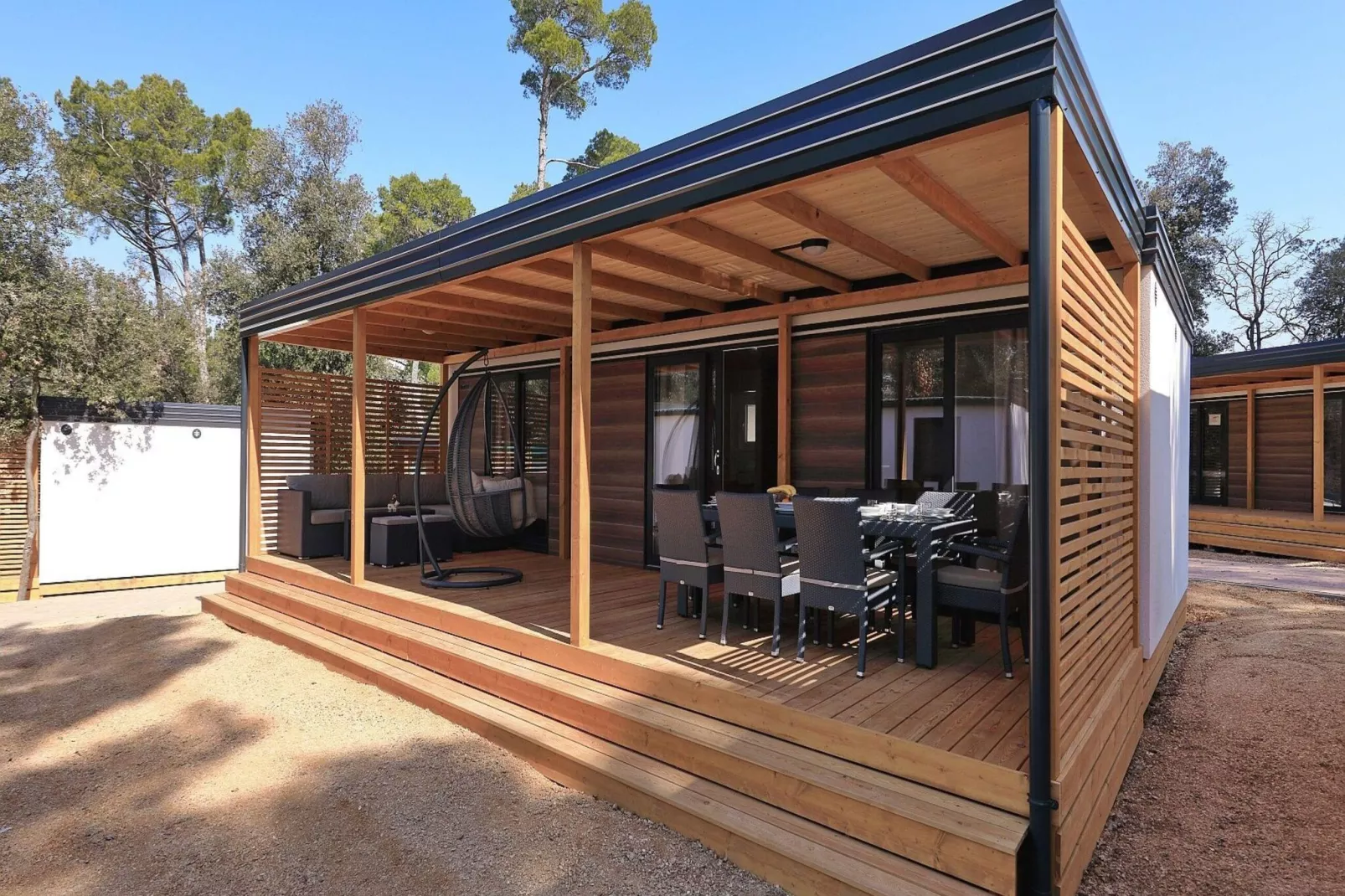 Mobile Homes in Camping Park Soline - Biograd - Type Glamping Family Deluxe-Exterior summer