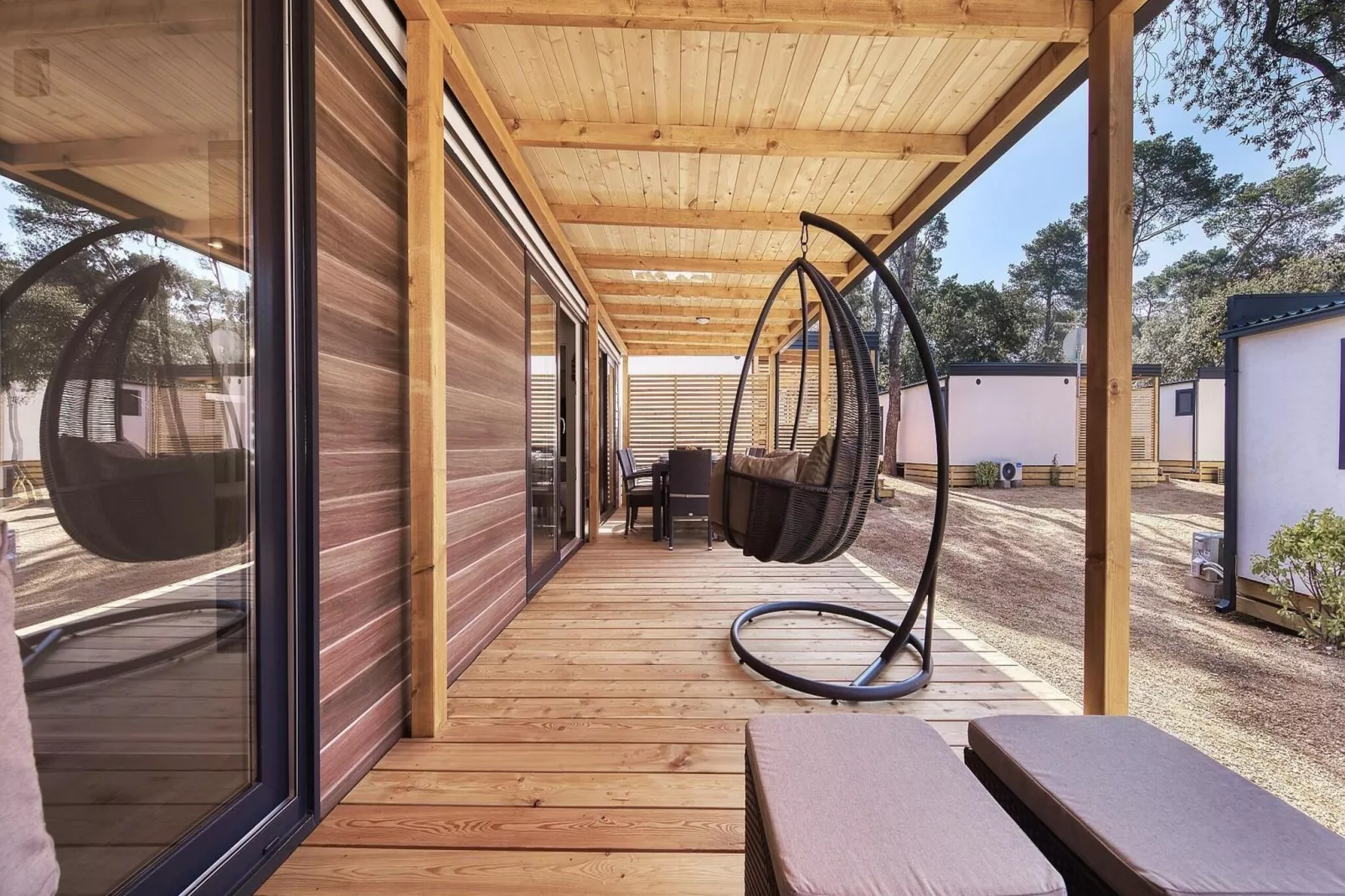 Mobile Homes in Camping Park Soline - Biograd - Type Glamping Deluxe 32 qm-Terrace balcony