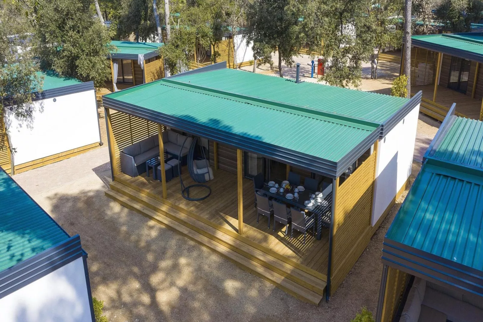 Mobile Homes in Camping Park Soline - Biograd - Type Glamping Deluxe 32 qm-Exterior summer