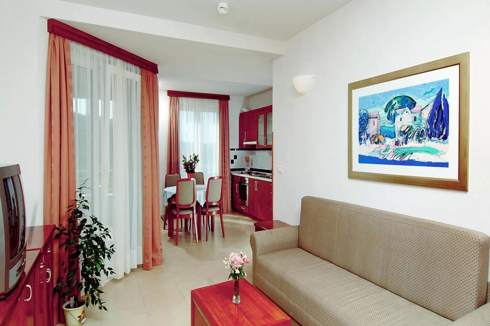 Apartments Punta, Veli Losinj-A2 (2+2), ca. 45 qm, für 4 Pers.-Salon