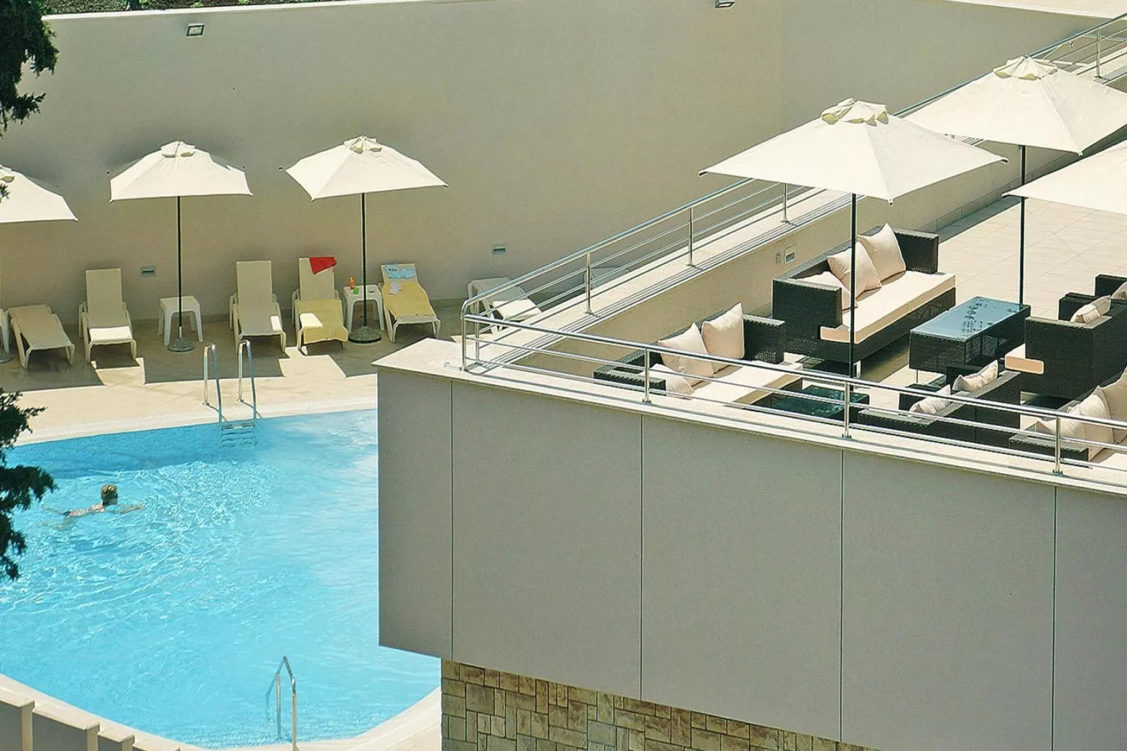 Apartments Punta, Veli Losinj-A2 (2+2), ca. 45 qm, für 4 Pers.-Piscine