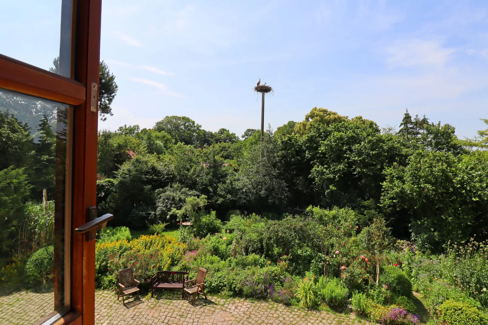 Ferienwohnung Parkblick mit 3 Schlafzimmern-View summer
