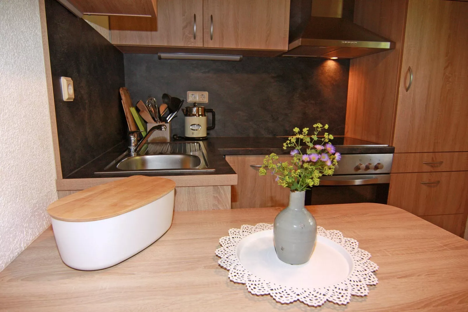 Ferienhaus mit Garten und Terrasse vor Rostock/Warnemünde-Kitchen