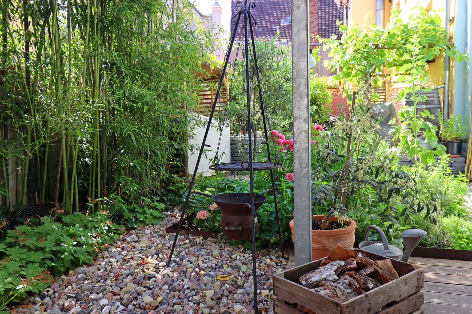 Backbord Hansestadt Wismar mit Terrasse-Terrassenbalkon