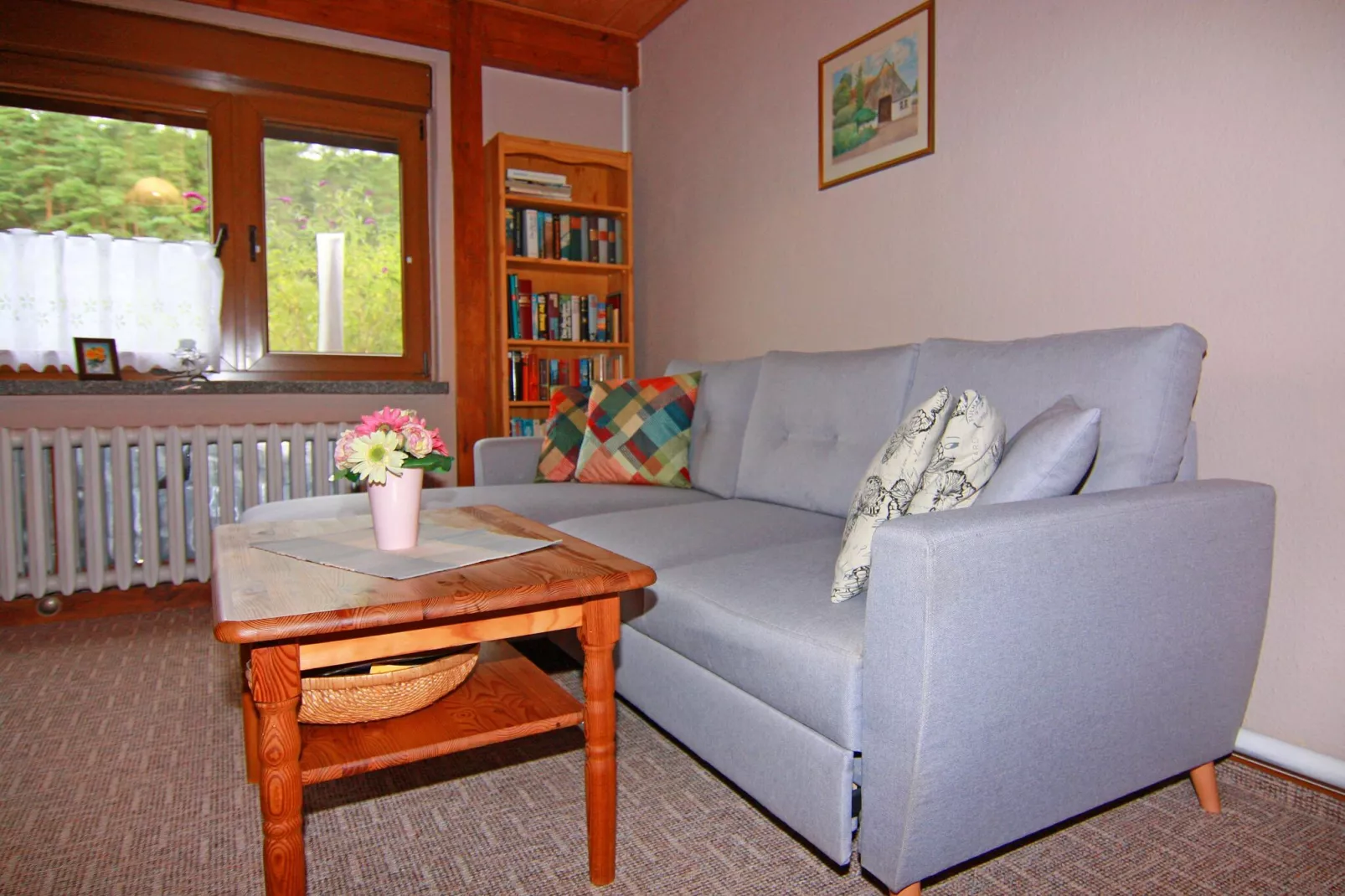 Hübsche Ferienwohnung am See nur 500m-Wohnzimmer