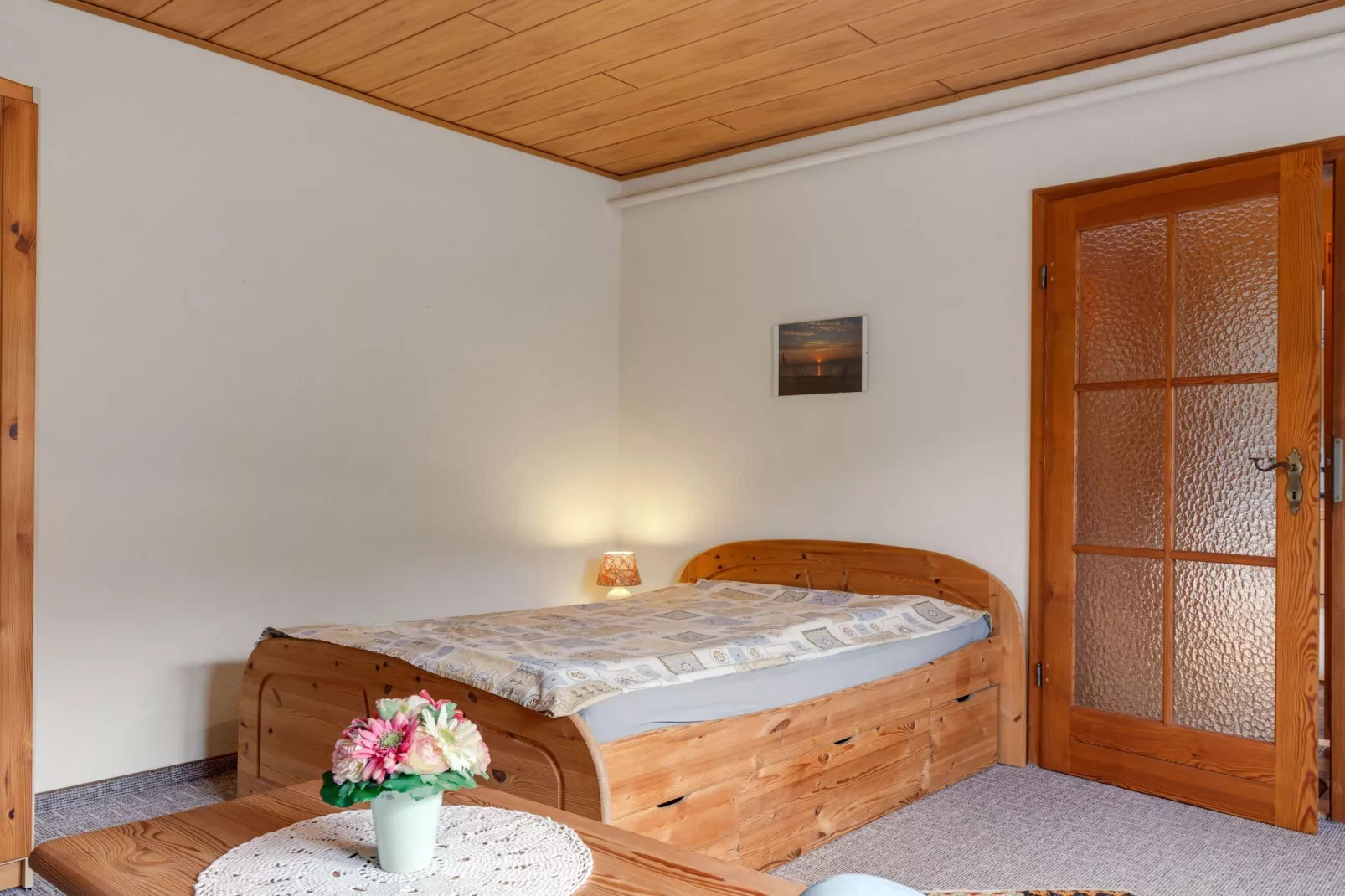 Hübsche Ferienwohnung am See nur 500m-Schlafzimmer