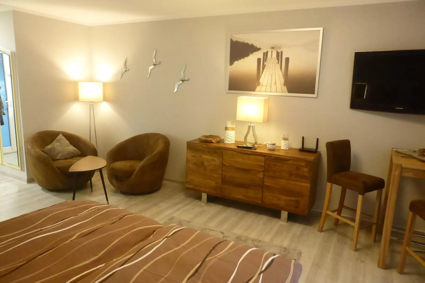 Modernes Appartement mit Terrasse auf der Insel Rügen-Bedroom