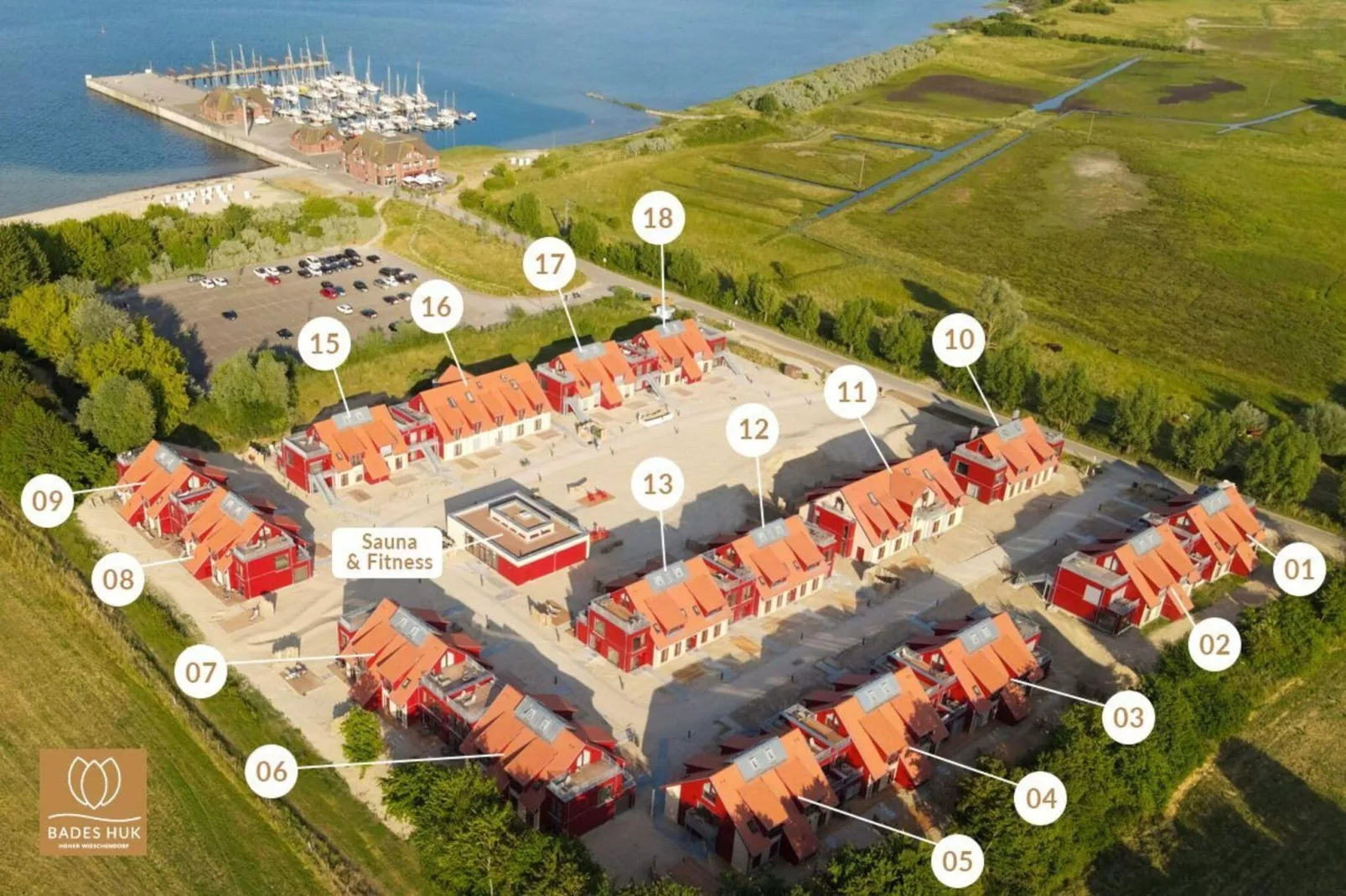 Bades Huk Hohenkirchen-1 Schlafzimmer-Gebiete Sommer 1 km