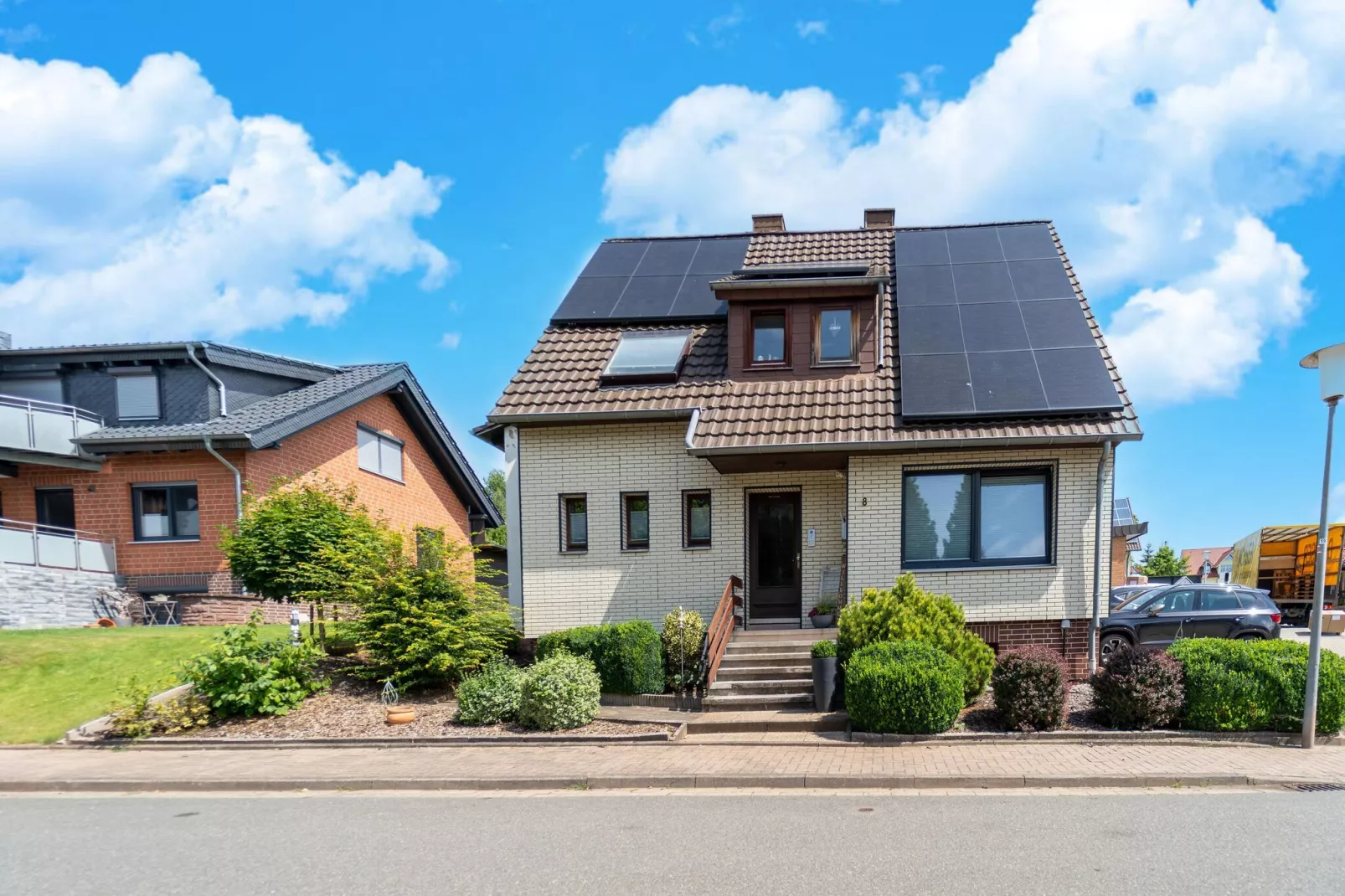Modern holiday flat with pool in the Harz-Exterior summer