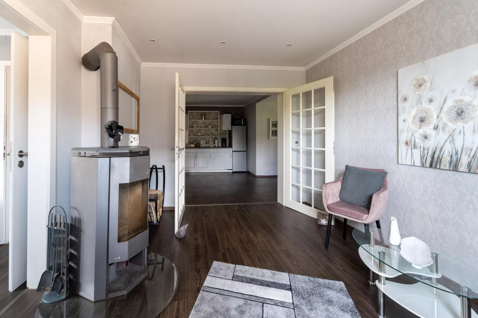 Modern holiday flat with pool in the Harz-Living room