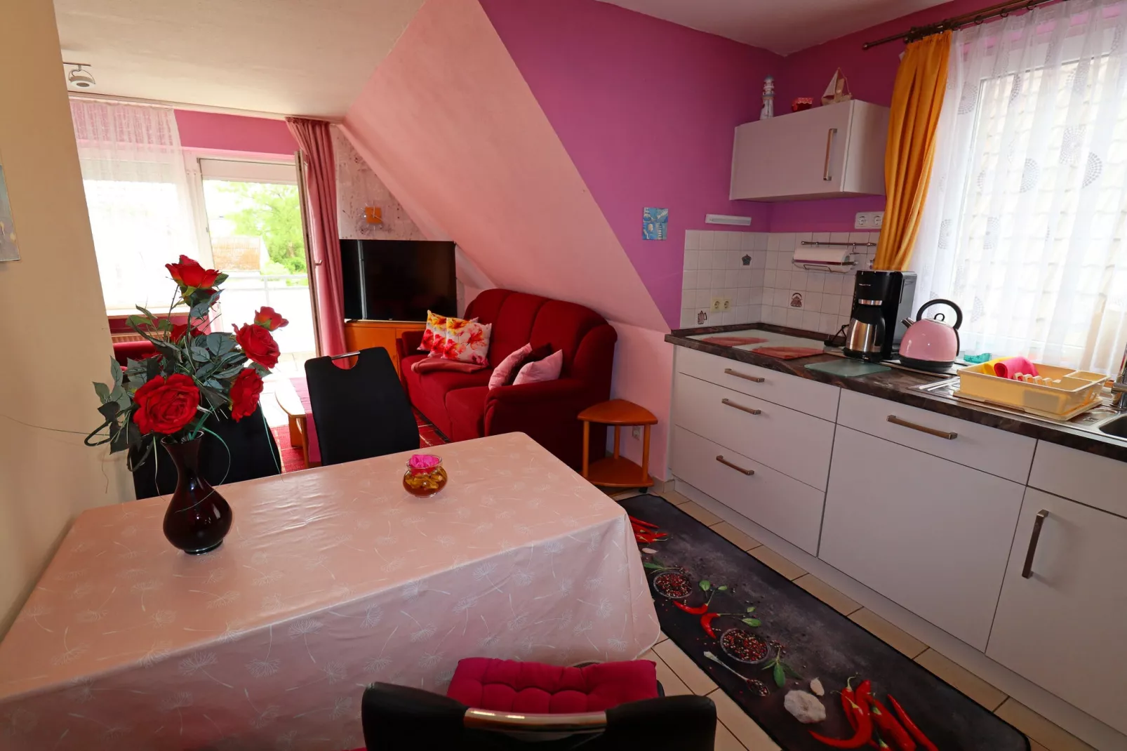Apartments Stapel, Büsum-App.4 / 2 Raum App im OG, 42qm-Kitchen