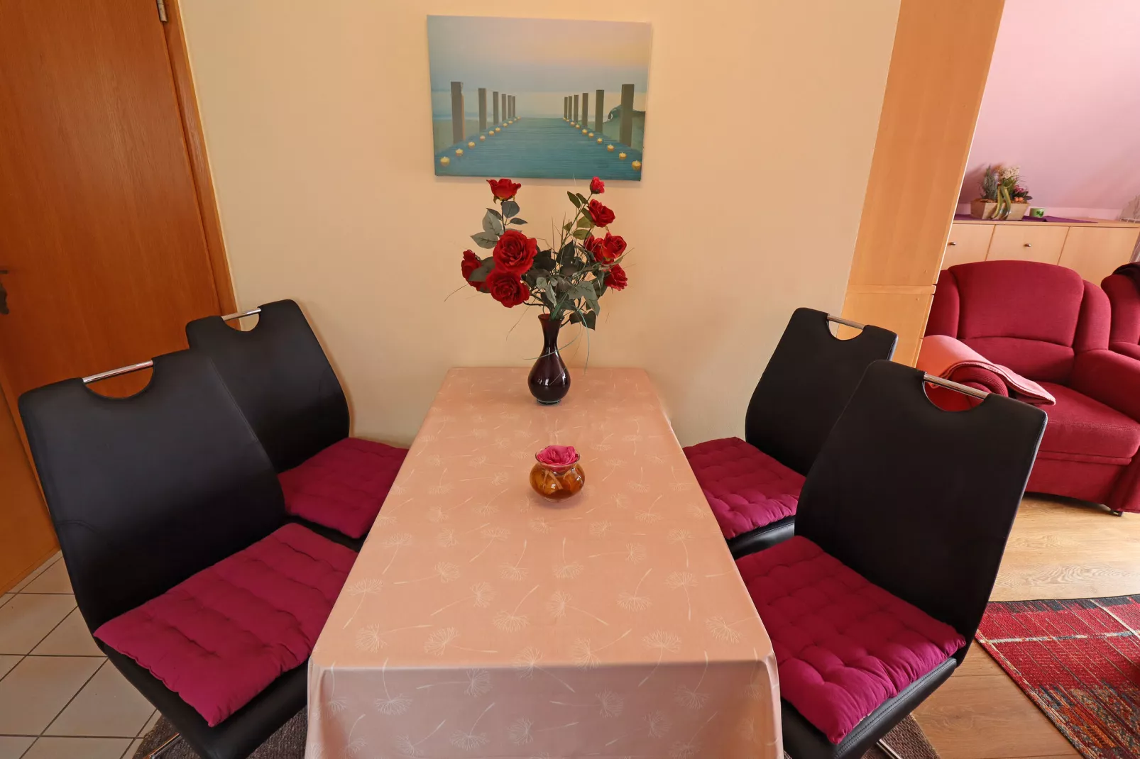 Apartments Stapel, Büsum-App.4 / 2 Raum App im OG, 42qm-Dining room