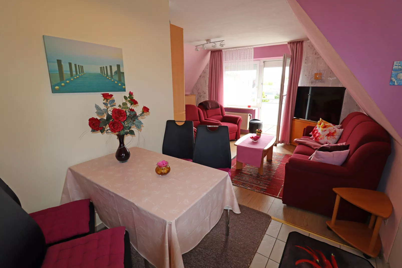 Apartments Stapel, Büsum-App.4 / 2 Raum App im OG, 42qm-Dining room