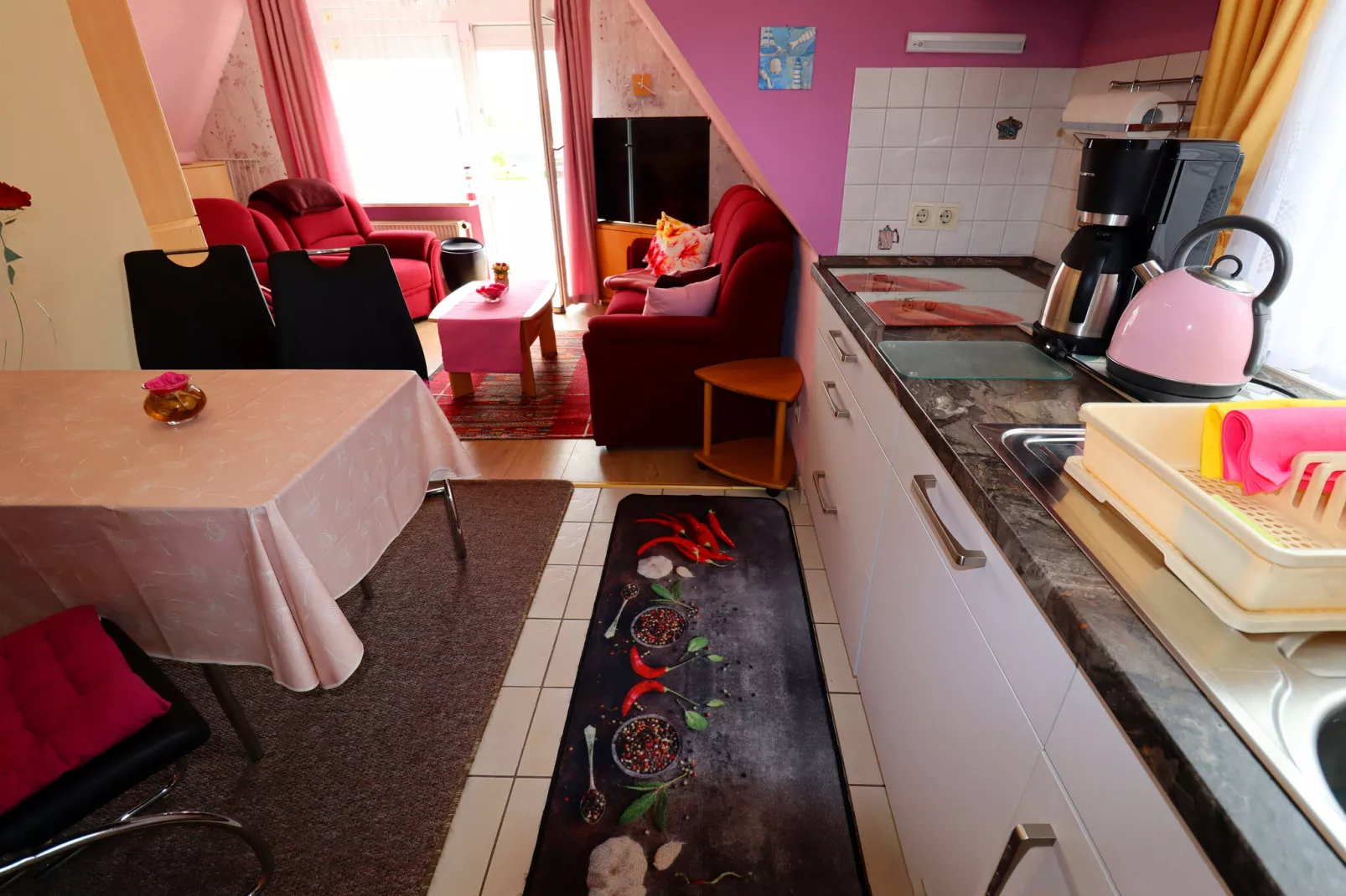 Apartments Stapel, Büsum-App.4 / 2 Raum App im OG, 42qm-Kitchen