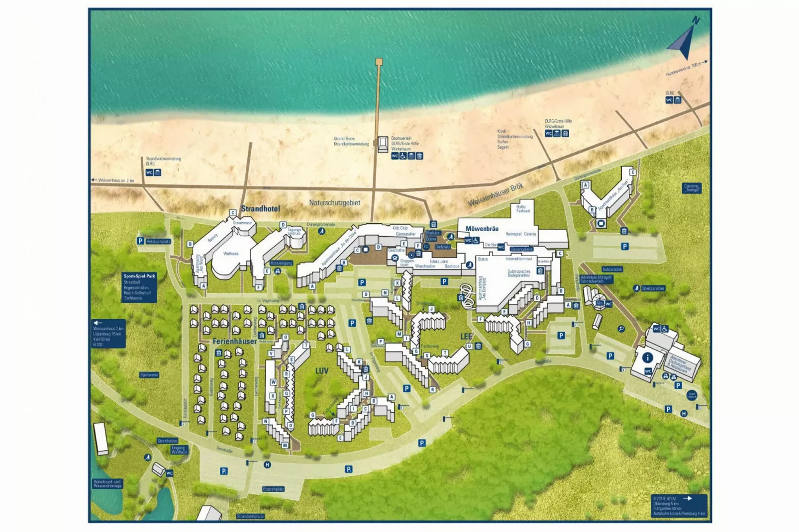 1-Zimmer-Apartment Seeseite "An der Düne" 25 qm-Areas summer 5km