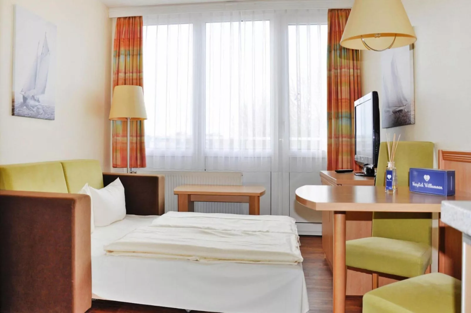 1-Zimmer-Apartement "Am Park"-Bedroom