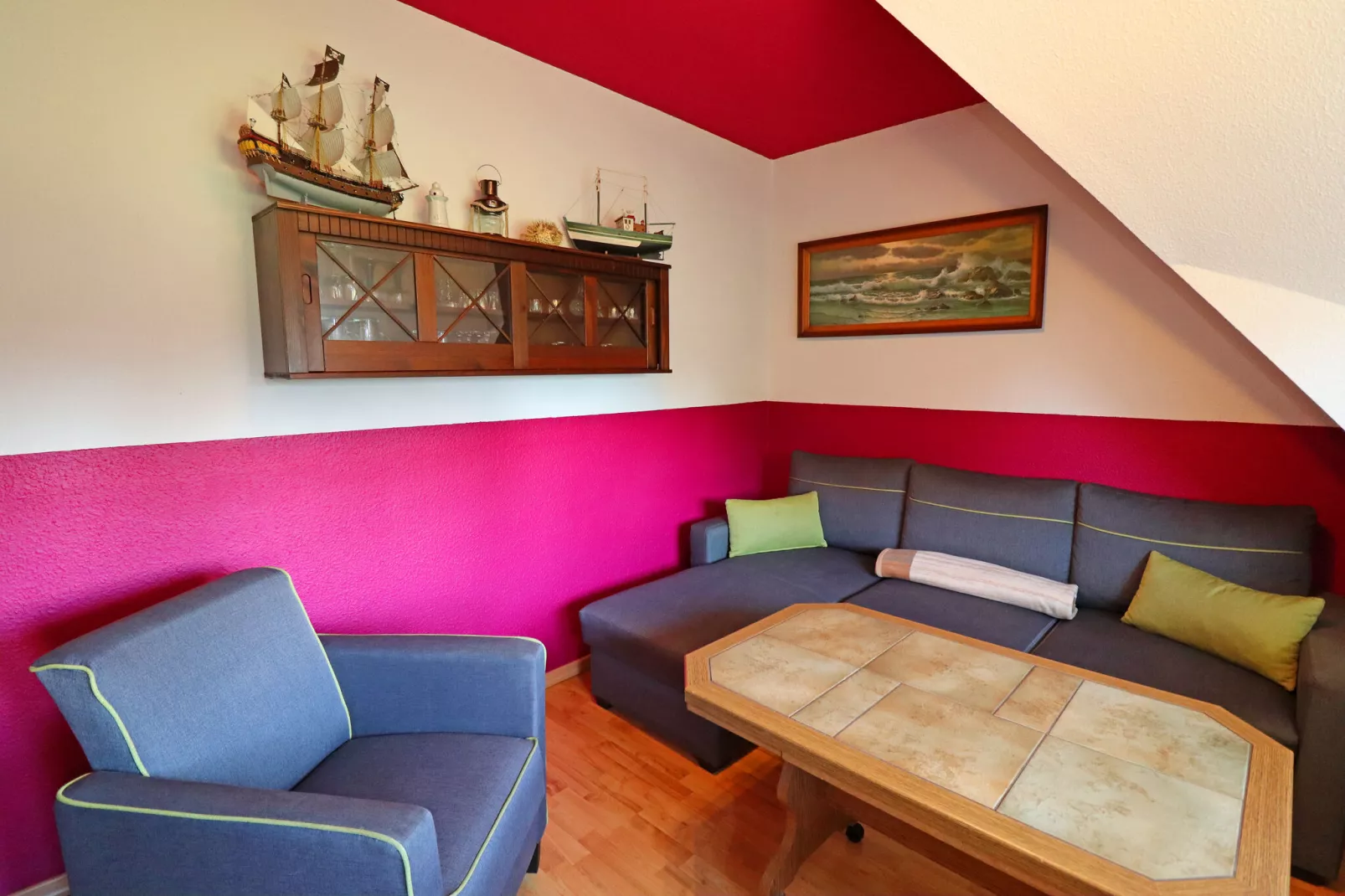 Ferienwohnung Wieck am Darß-Ferienwohnung Drews-Wohnzimmer