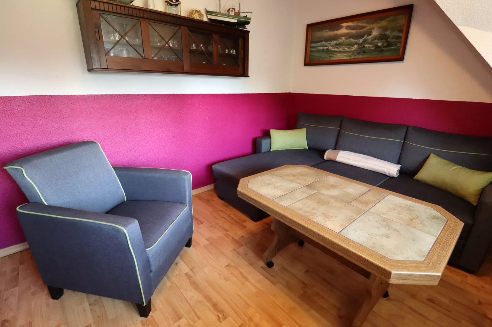 Ferienwohnung Wieck am Darß-Ferienwohnung Drews-Wohnzimmer
