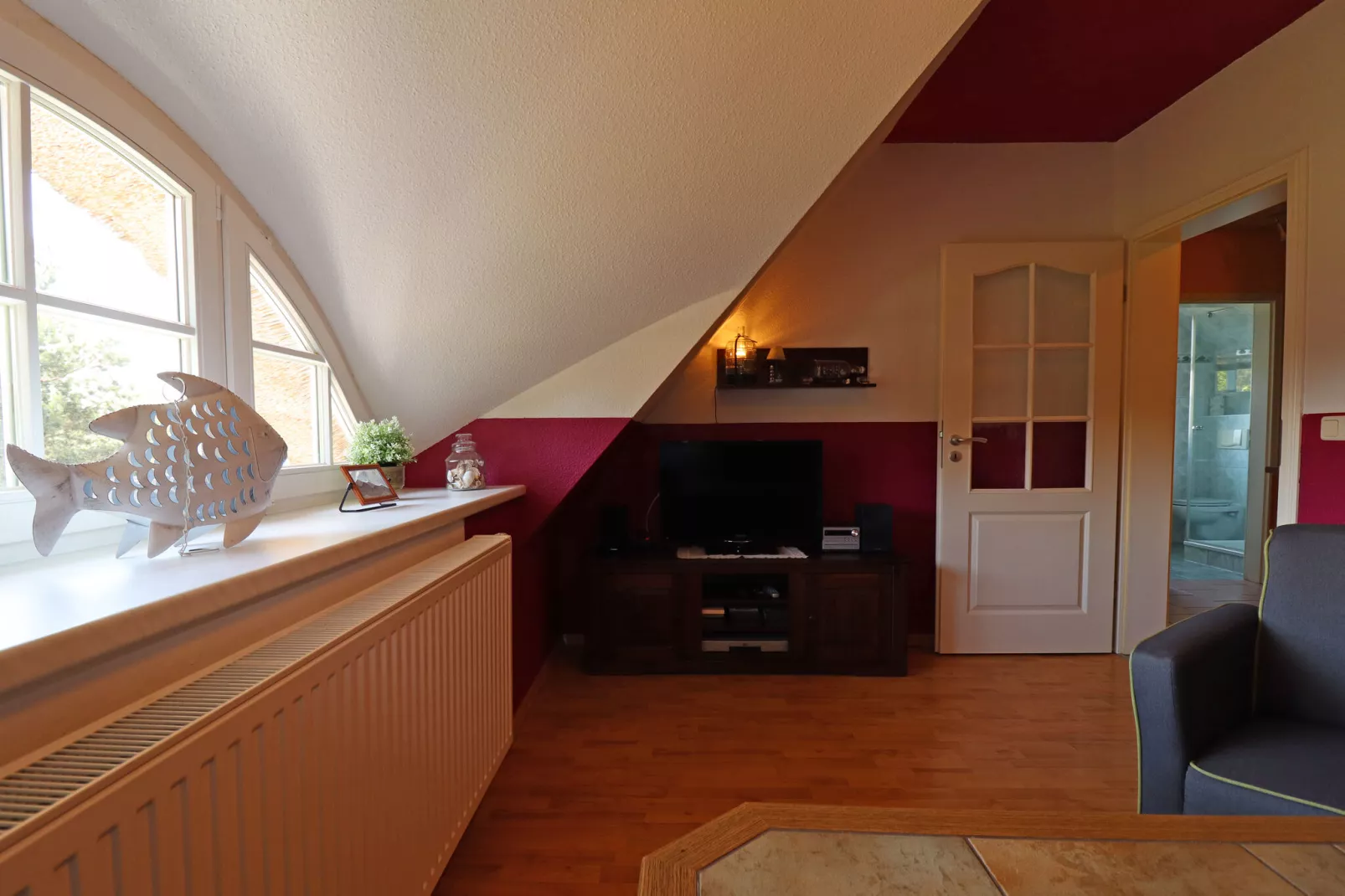 Ferienwohnung Wieck am Darß-Ferienwohnung Drews-Wohnzimmer
