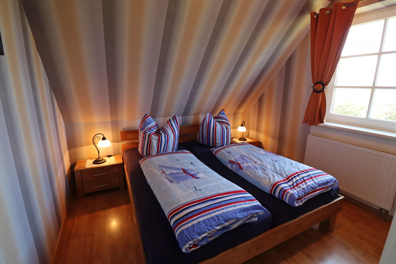 Ferienwohnung Wieck am Darß-Ferienwohnung Drews-Schlafzimmer