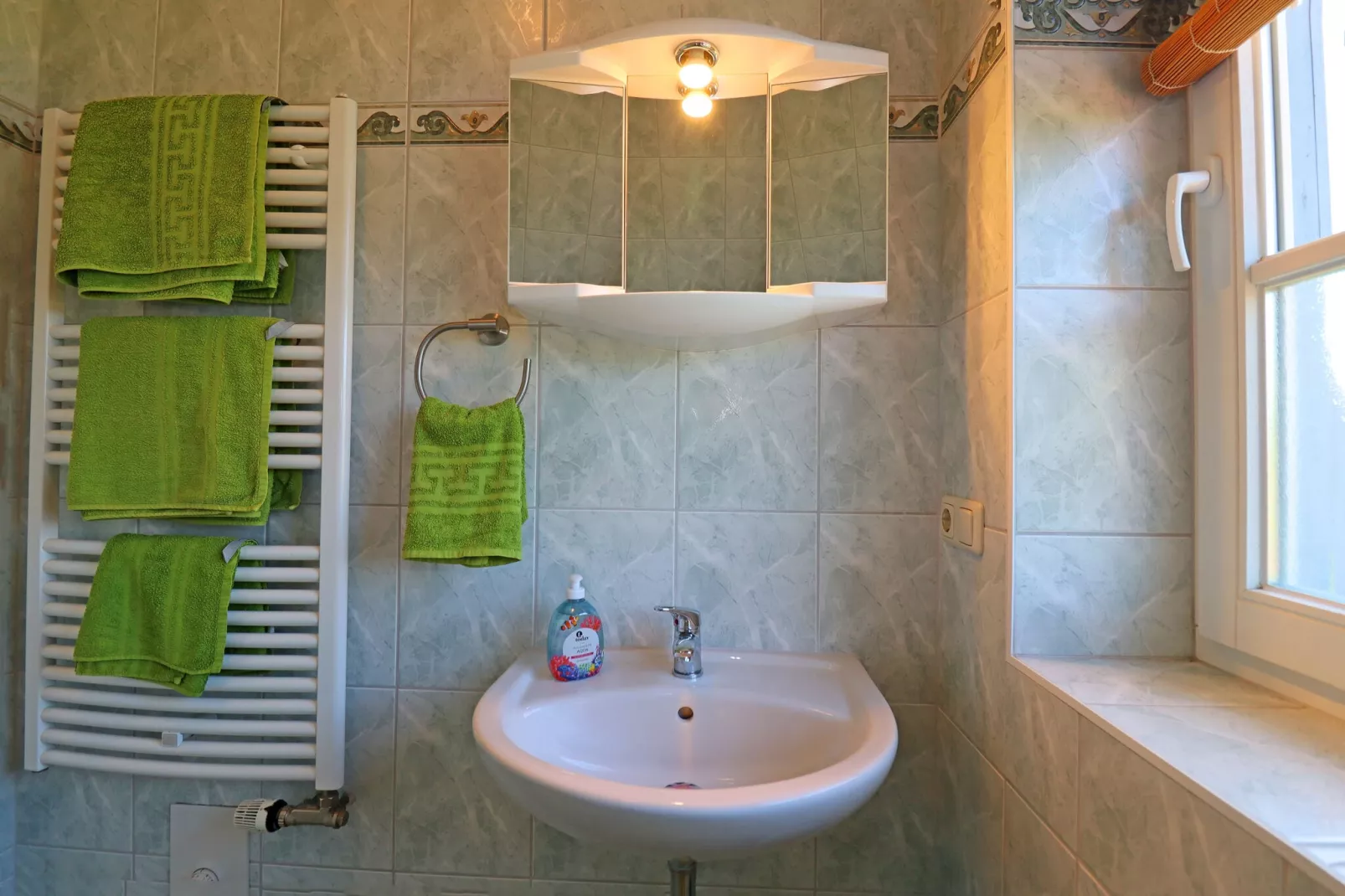 Ferienwohnung Wieck am Darß-Ferienwohnung Drews-Badezimmer