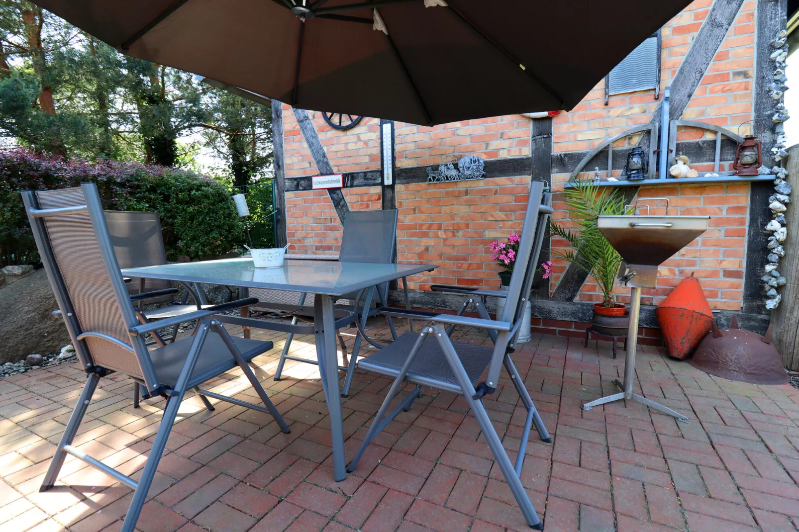 Ferienwohnung Wieck am Darß-Ferienwohnung Drews-Gärten Sommer