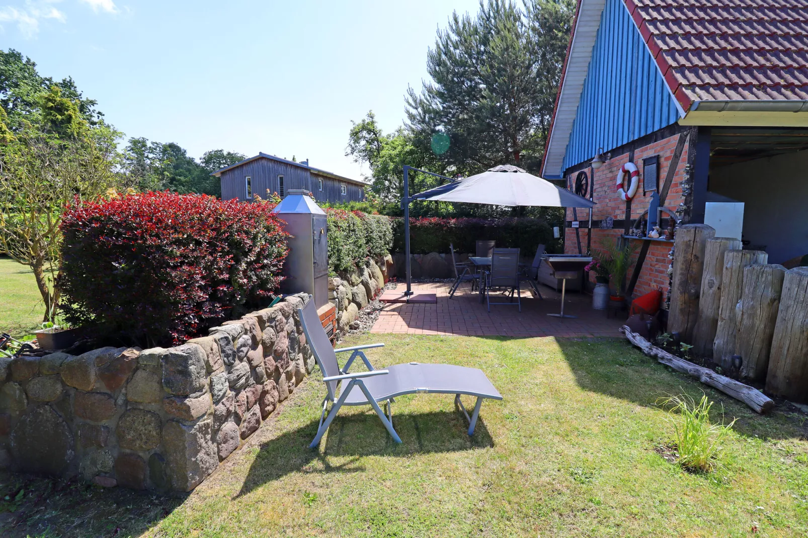 Ferienwohnung Wieck am Darß-Ferienwohnung Drews-Gärten Sommer