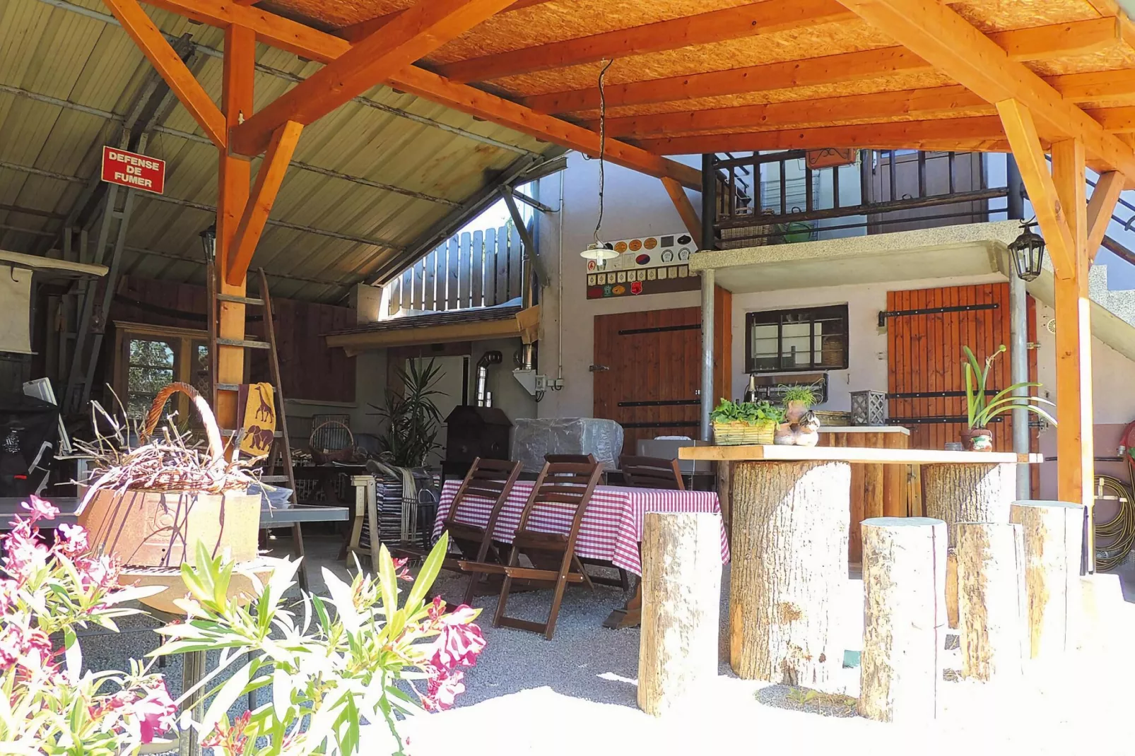 Holiday flats, Morschwiller-Gîte l'Ecurie-Terrace balcony