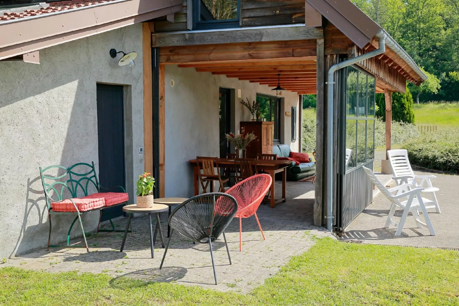 Gîte "Au bord de l'Eau "-Terrace balcony
