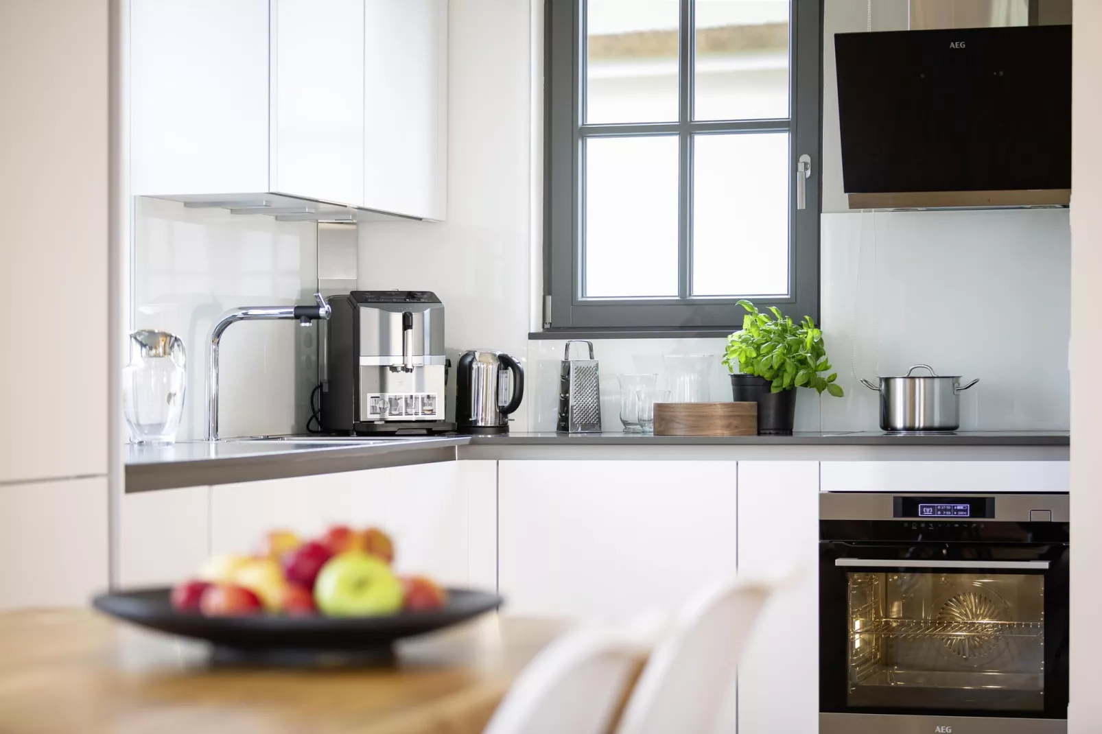 Reetvilla Superior 4 Personen-Cuisine