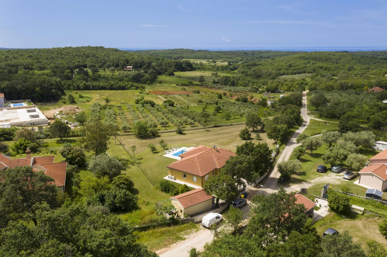 Villa Jana-Gebiete Sommer 1 km