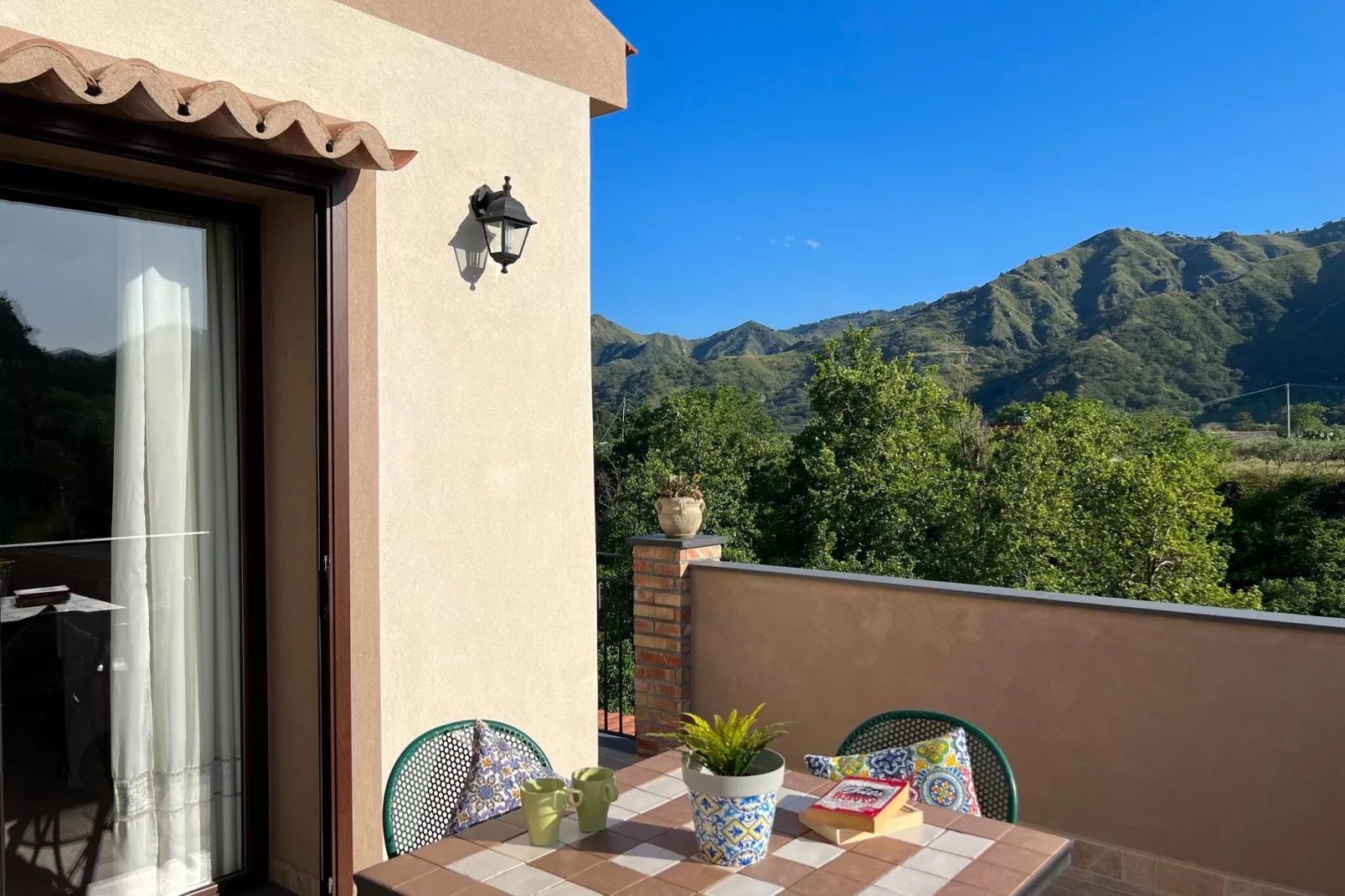 Holiday home, Francavilla di Sicilia-Villa Elios-Terrassenbalkon