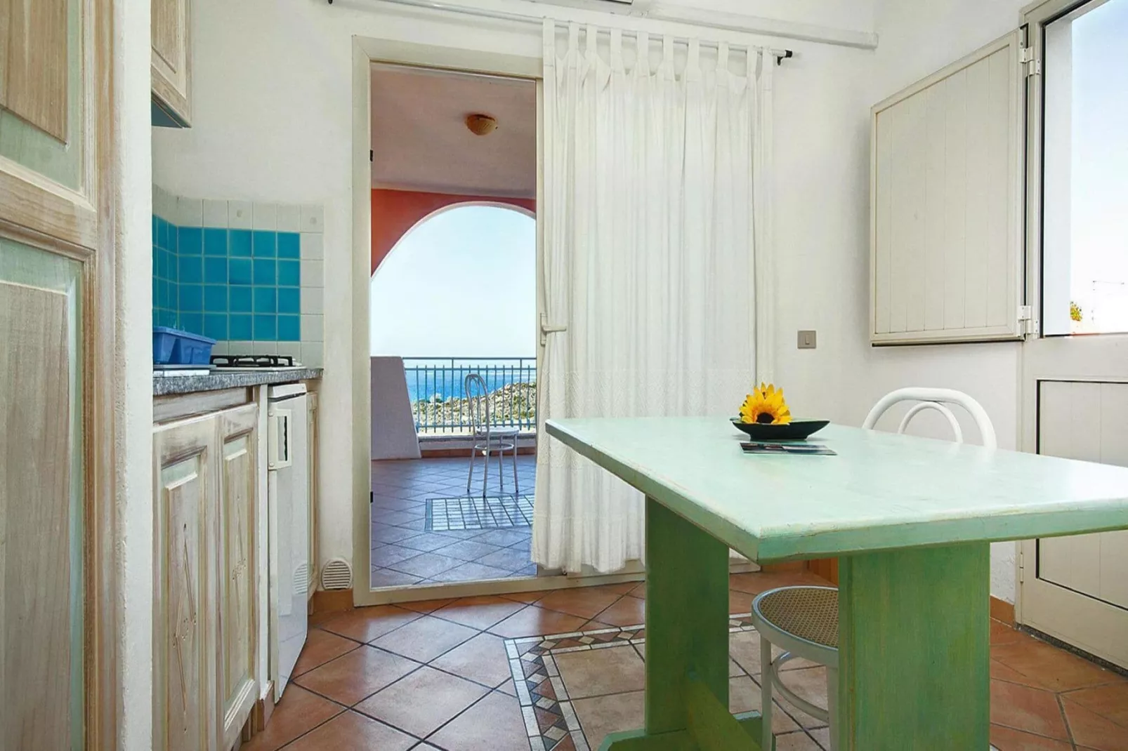 Holiday residence Lu Nibareddu, Loiri-Typ B Studio 22 qm Meerblick-Kitchen