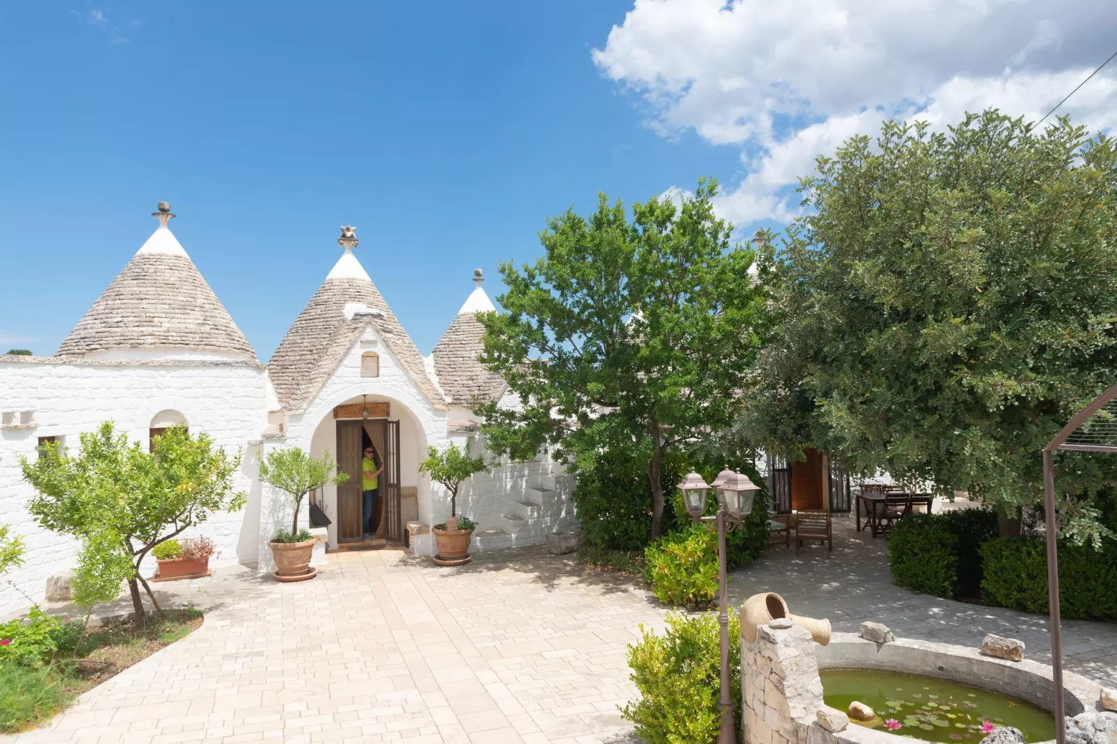 Trulli Azzalema Cisternino-Exterior summer