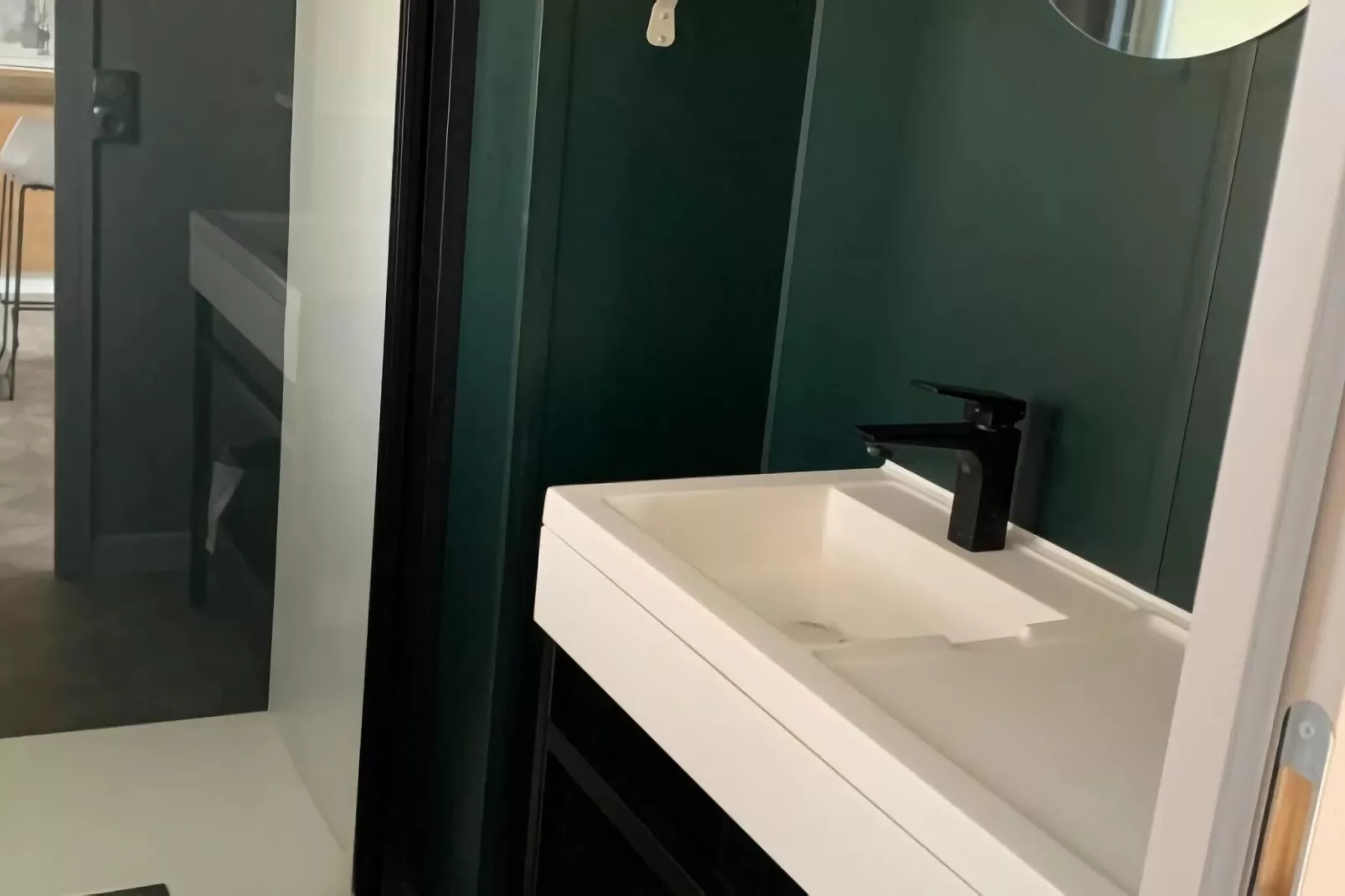 Caravanpark Mas des Lavandes Sérignan-Mobilhome Prestige TVclim 3ch 6p-Salle de bain