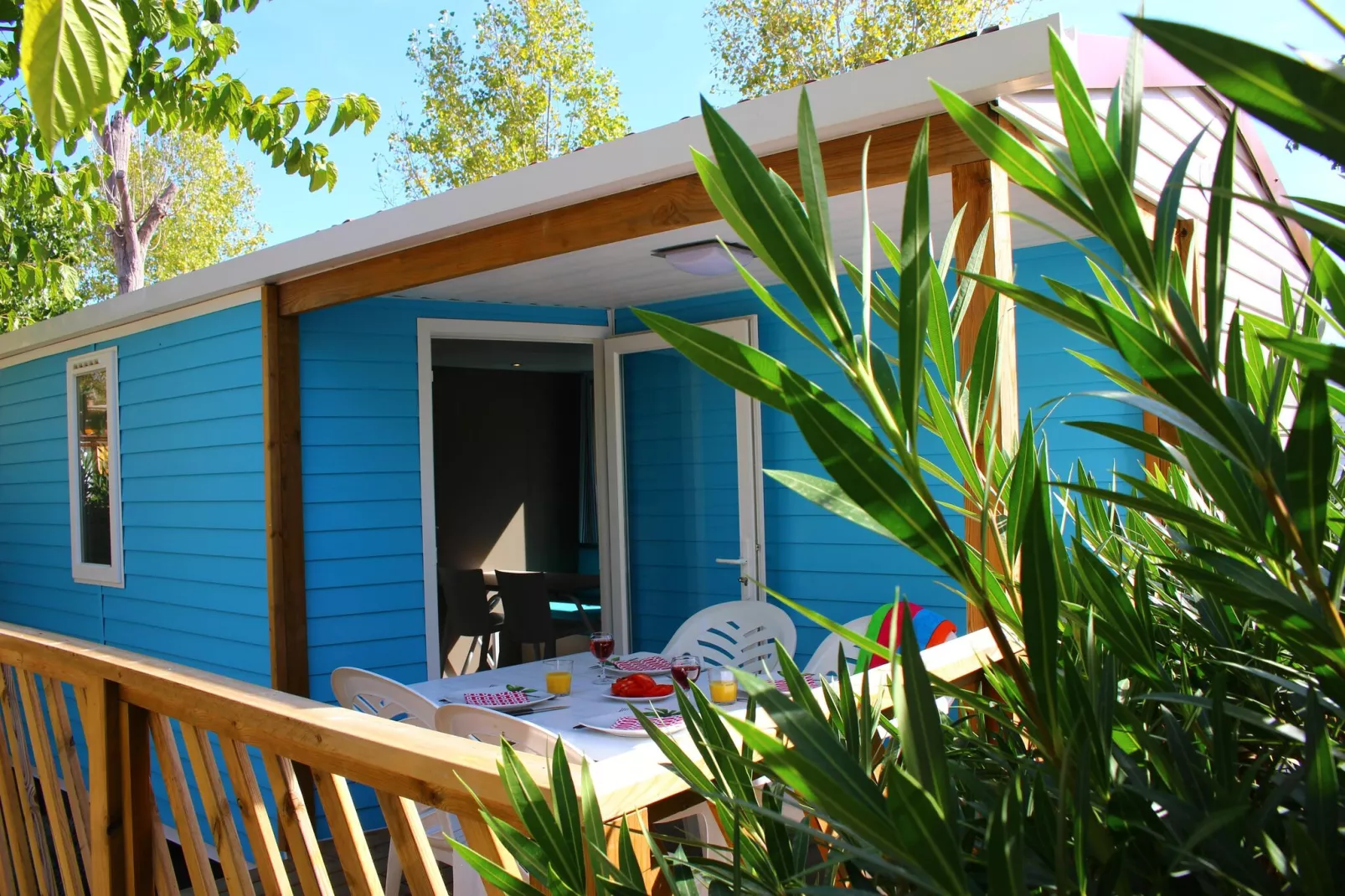 Camping L'Air Marin Vias-Plage  Mobilhome CANCUN-Exterior summer