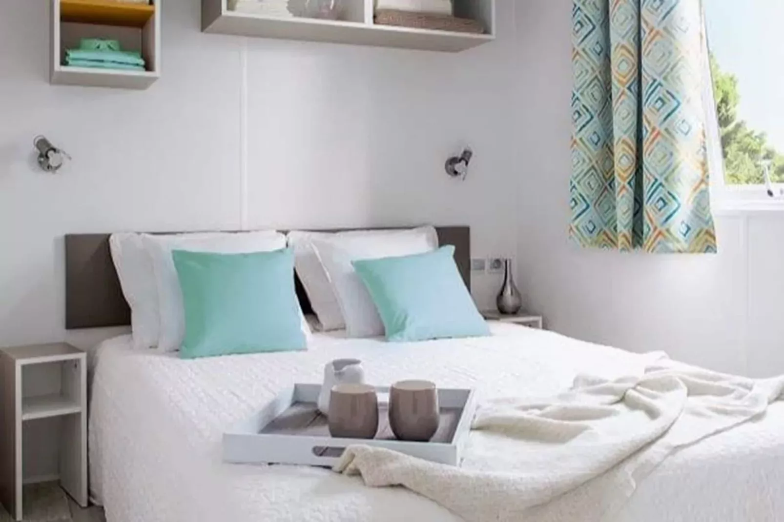 Camping L'Air Marin Vias-Plage  Mobilhome CANCUN-Bedroom