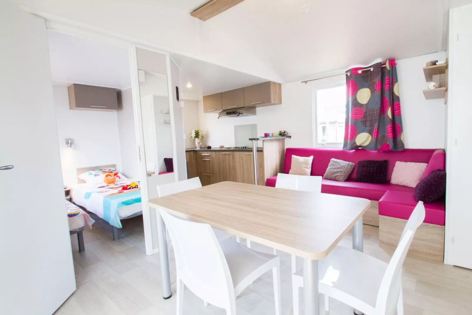 Camping L'Air Marin Vias-Plage  Mobilhome MEXICO 2CH-Salon