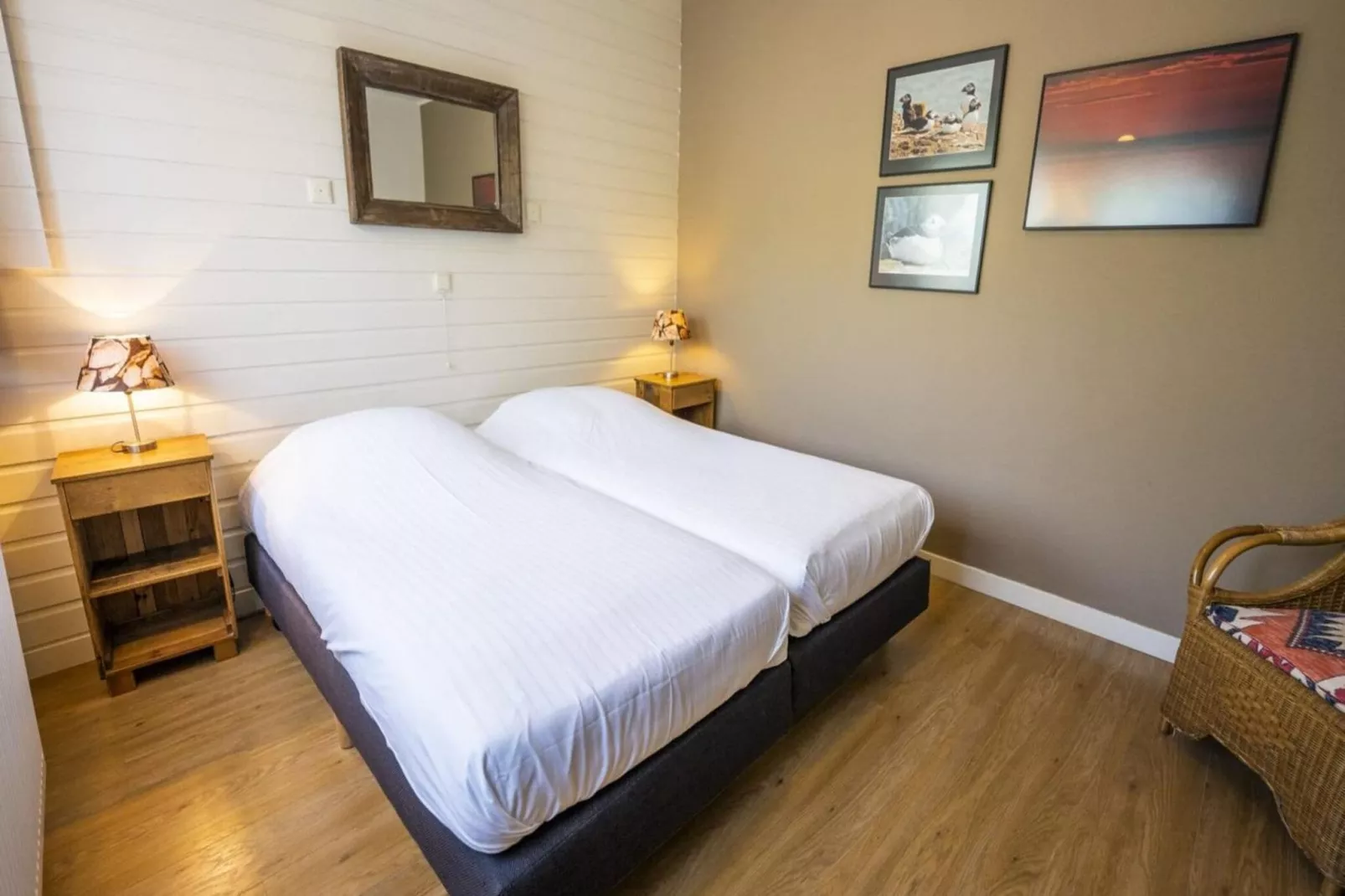 Strandhuys Schelp-Schlafzimmer