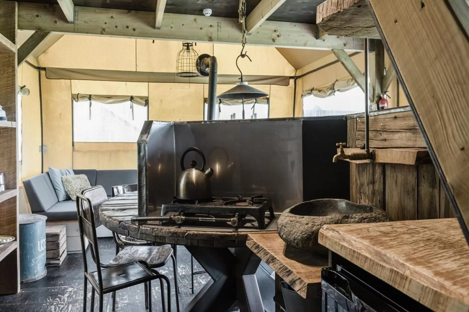 Wood Lodge Luxe - Duynpark-Kitchen
