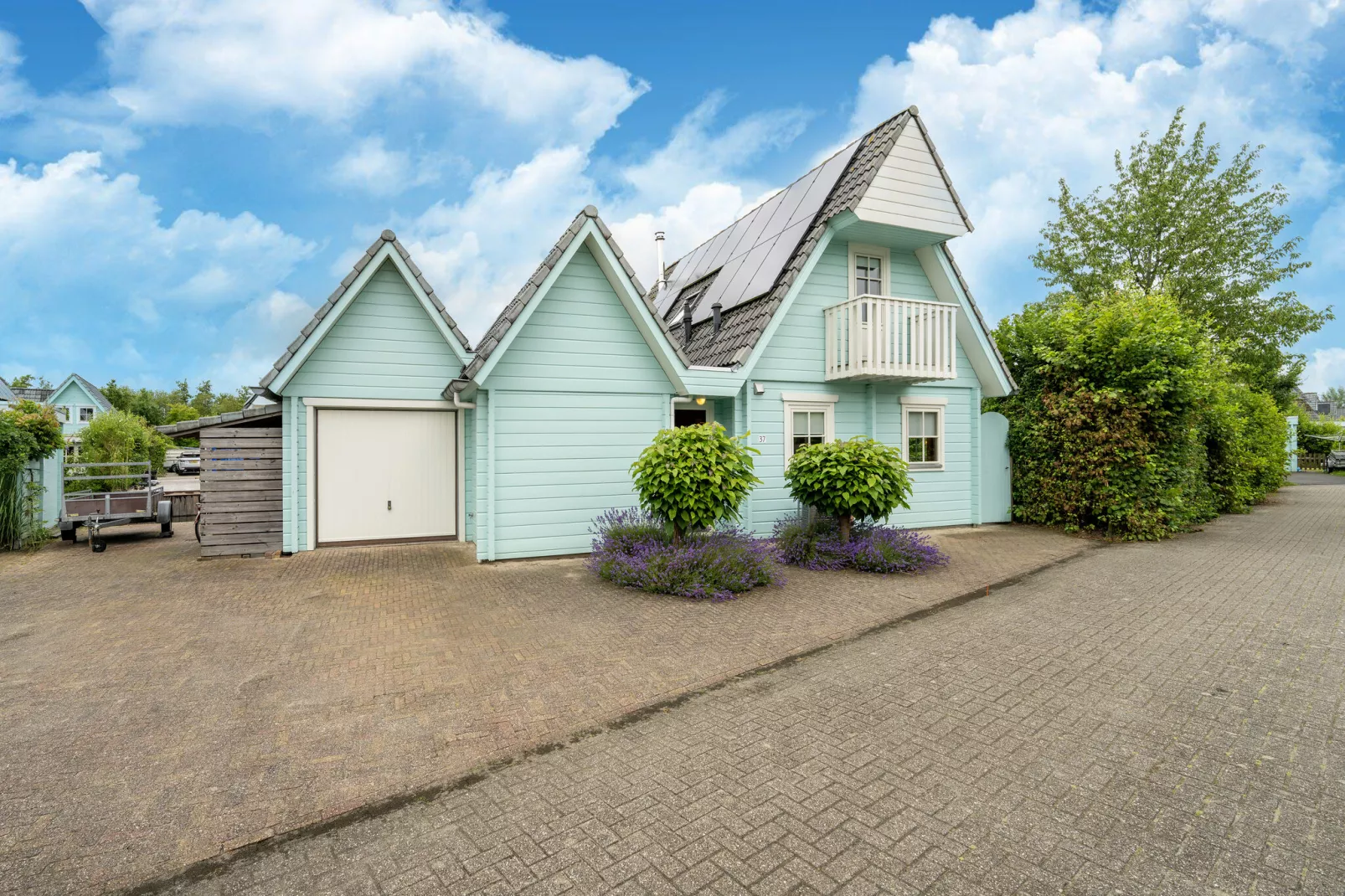 Casa Azul Finse stijl vakantiewoning 6pax aan het Zuidlaardermeer-Exterior summer